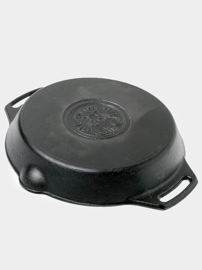 Petromax Cast Iron Fire Skillet with Dual Handles - Perfect for Camping, Outdoor Cooking & Grilling Over Open Flame