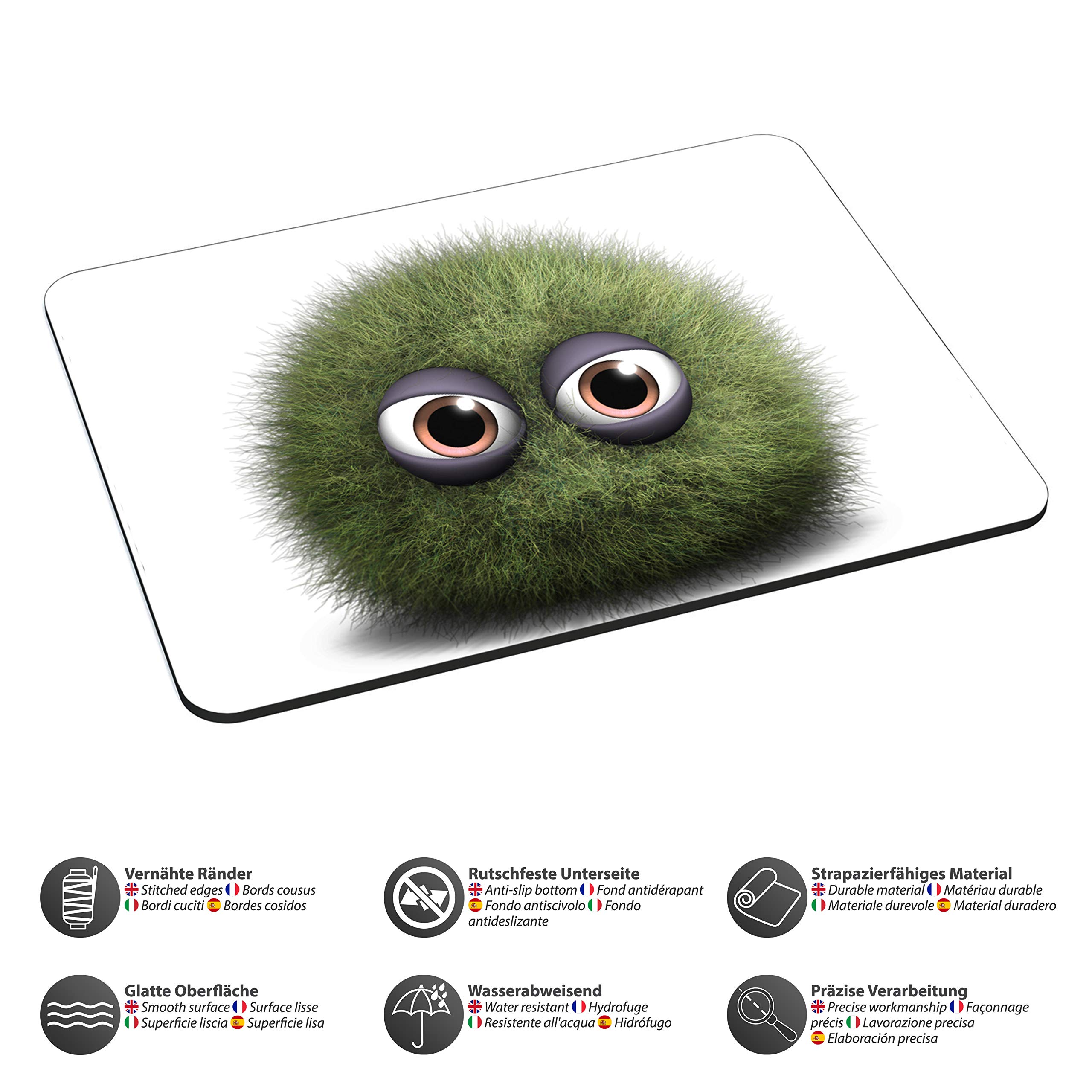 Premium Green Dust Design Neoprene Mouse Pad - Non-Slip, Waterproof Desk Mat for Gaming & Office Work (Home & Office Use)