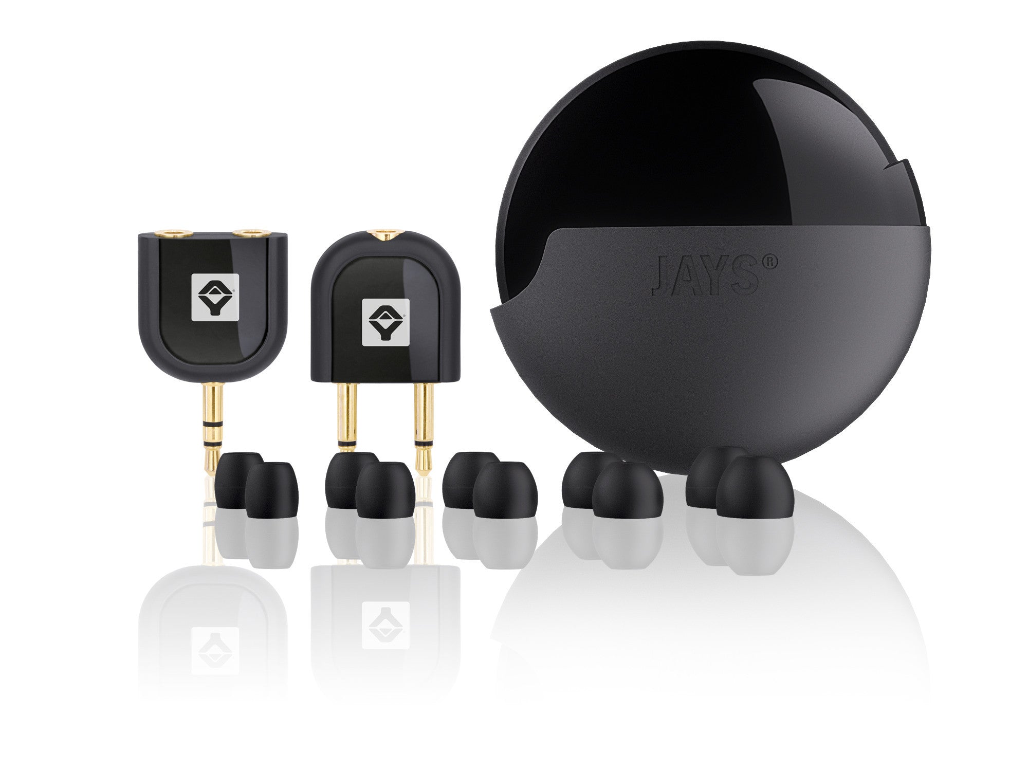 JAYS Three Wireless Earbuds - Bluetooth 5.0 in-Ear Headphones with Noise Cancellation, 24H Playtime, IPX7 Waterproof for Running, Gym, Workout & Travel
