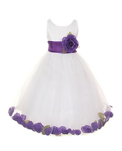 White With Purple Sash, Flower & Petals