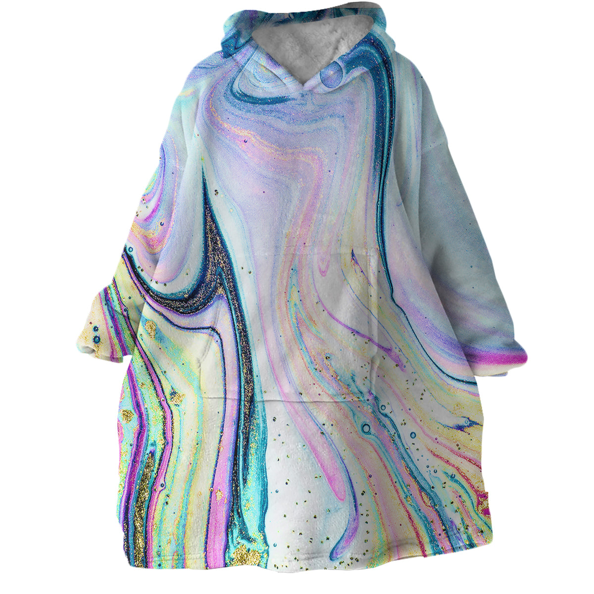 Cozy Wearable Blanket Hoodie for Women & Men - Soft Fleece Sherpa Hooded Blanket with Pockets - Perfect for Lounging, Camping & Netflix Nights