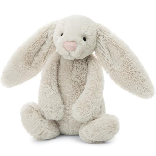 Bashful Oatmeal Bunny Plush Toy - Soft Cuddly Stuffed Animal for Kids & Adults | Perfect for Nursery Decor, Easter Gifts, Baby Showers & Comfort Companions