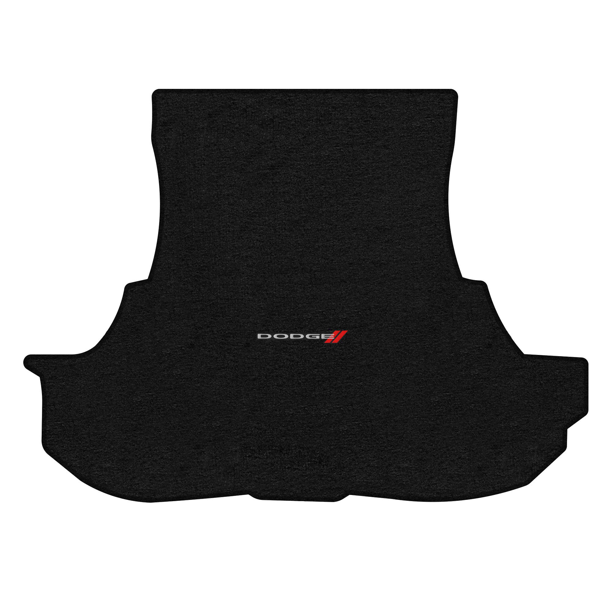 Premium Custom-Fit Carpet Floor Mats for Dodge Challenger 2017-2023 | Luxury Car Floor Liners with Dodge Logo & Red Stripes | Perfect Fit for AWD Models | Charcoal Color with Trunk Mat | Enhanced Comfort & Protection for Daily Driving & Road Trips