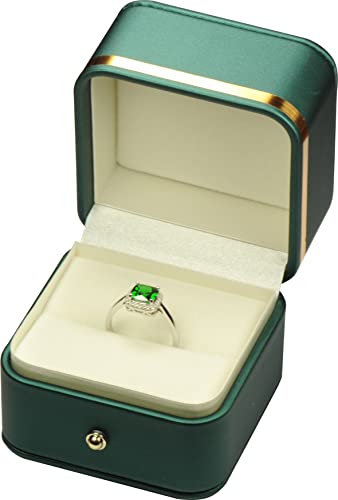 Green PU Ring Box