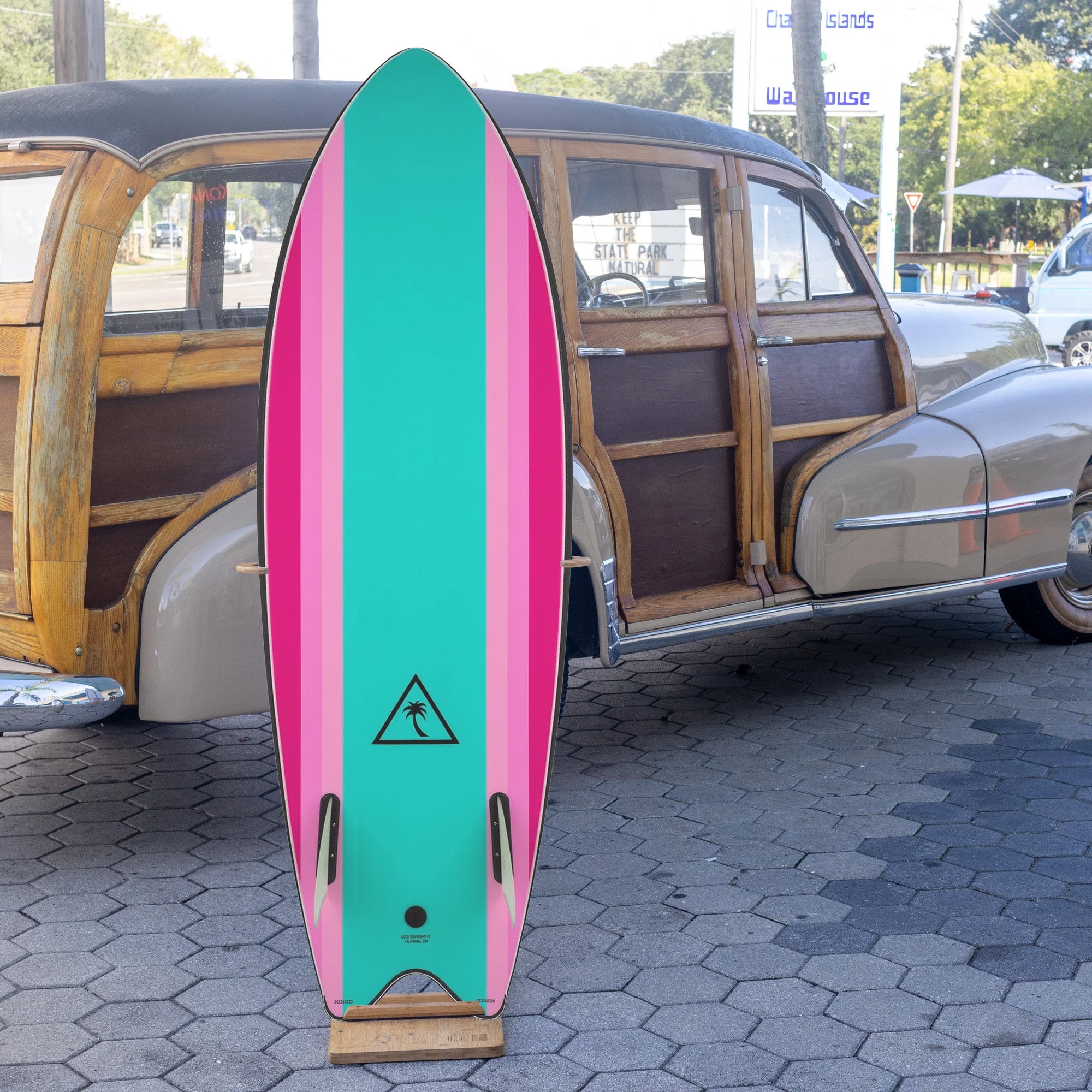 Catch Surf Heritage 5'6 Retro Fish Soft Surfboard - Black/Turquoise - Perfect for Beginners & Small Waves Surfing