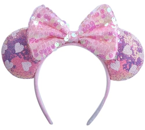 A Minnie Ear-soft Flannel -Pink&heart