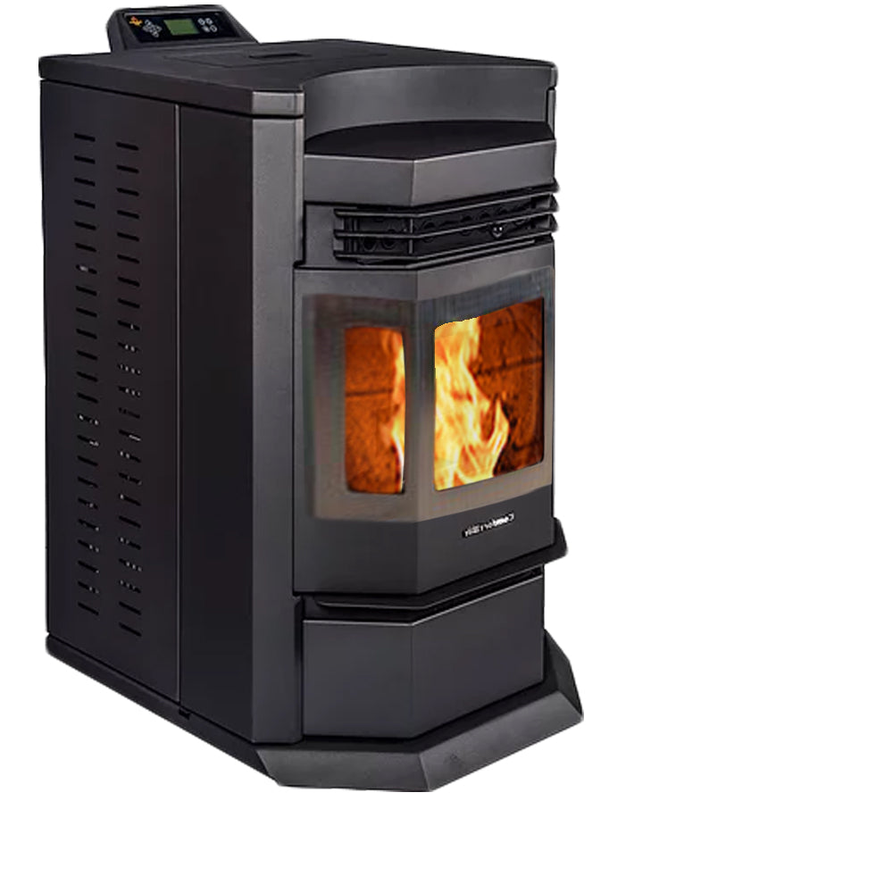 ComfortBilt HP22N Black Stainless Steel Pellet Stove - Efficient Heating for Home, Cabin & Workshop | Eco-Friendly & Energy Saving