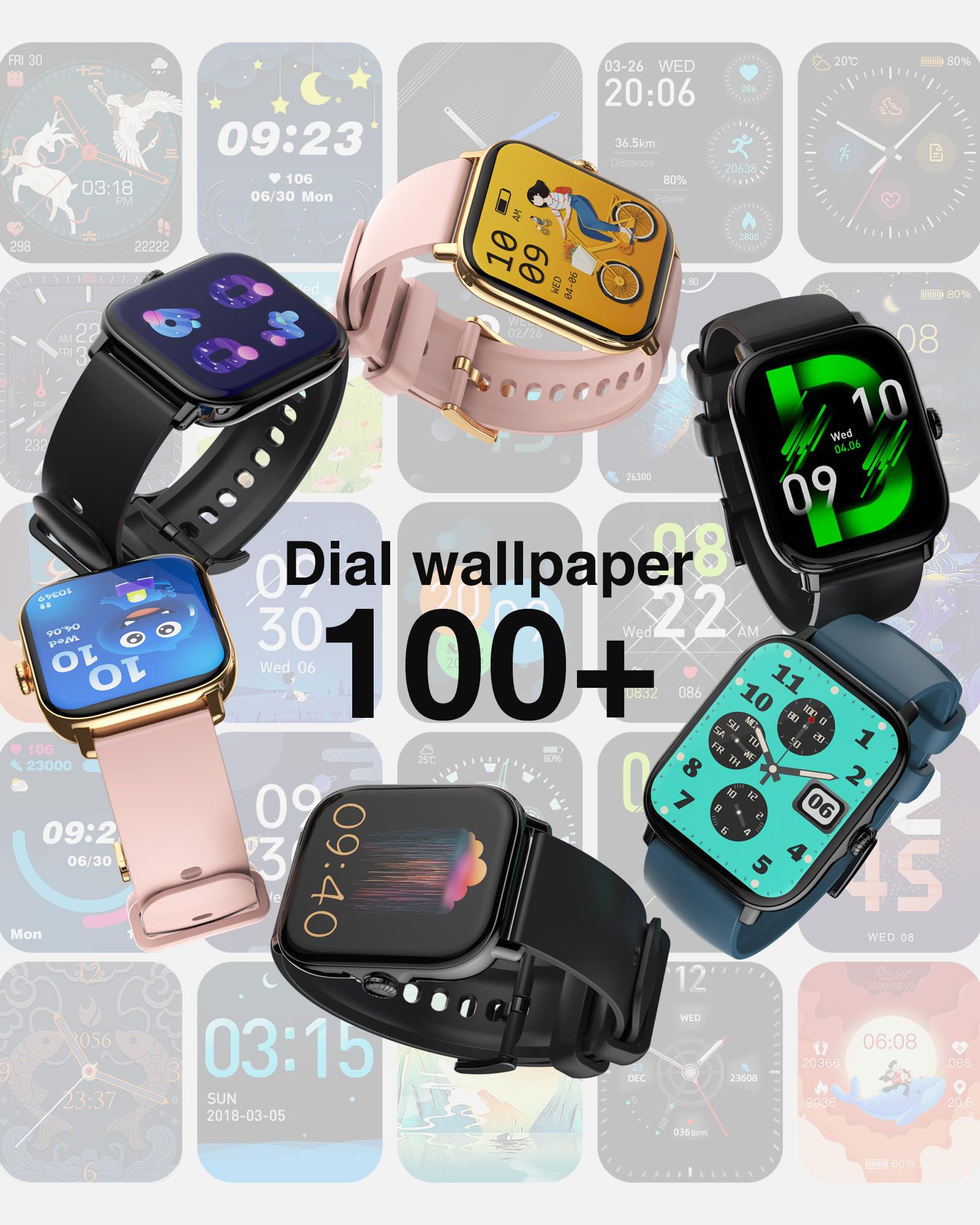 Smart Watch for Women with Bluetooth Calling - 1.85