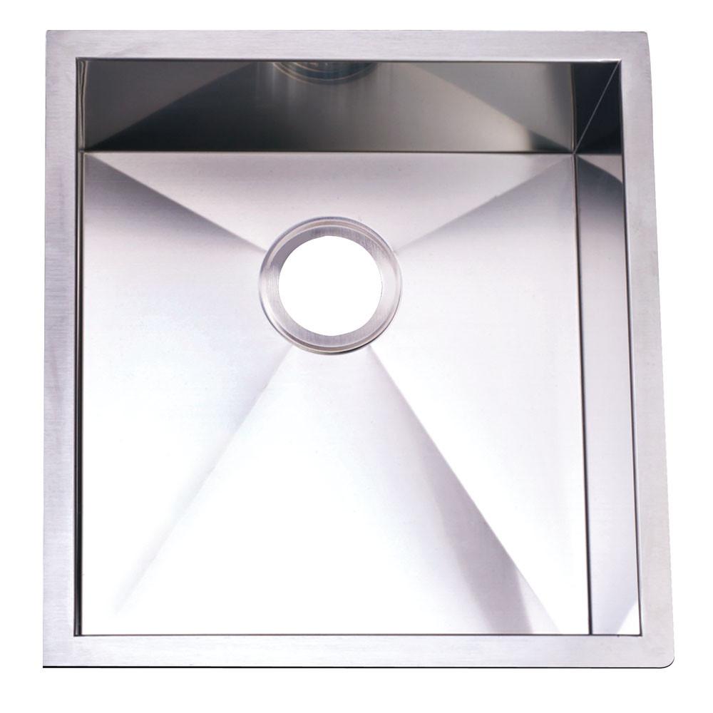 Premium Brushed Nickel Single Bowl Undermount Kitchen Sink - KUS192010BN - Ideal for Modern Kitchens, Restaurants & Food Prep Areas