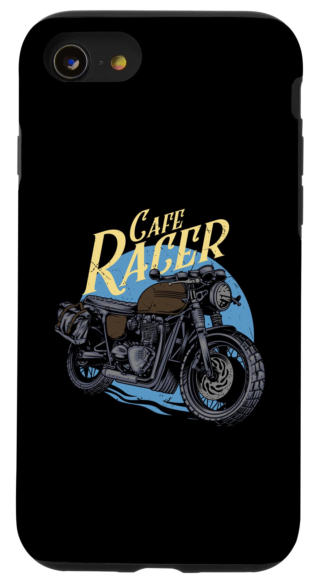 iPhone SE (2020) / 7 / 8 Shockproof Cafe Racer Leather Phone Case - Slim Protective Cover for Everyday Use, Commuting & Travel