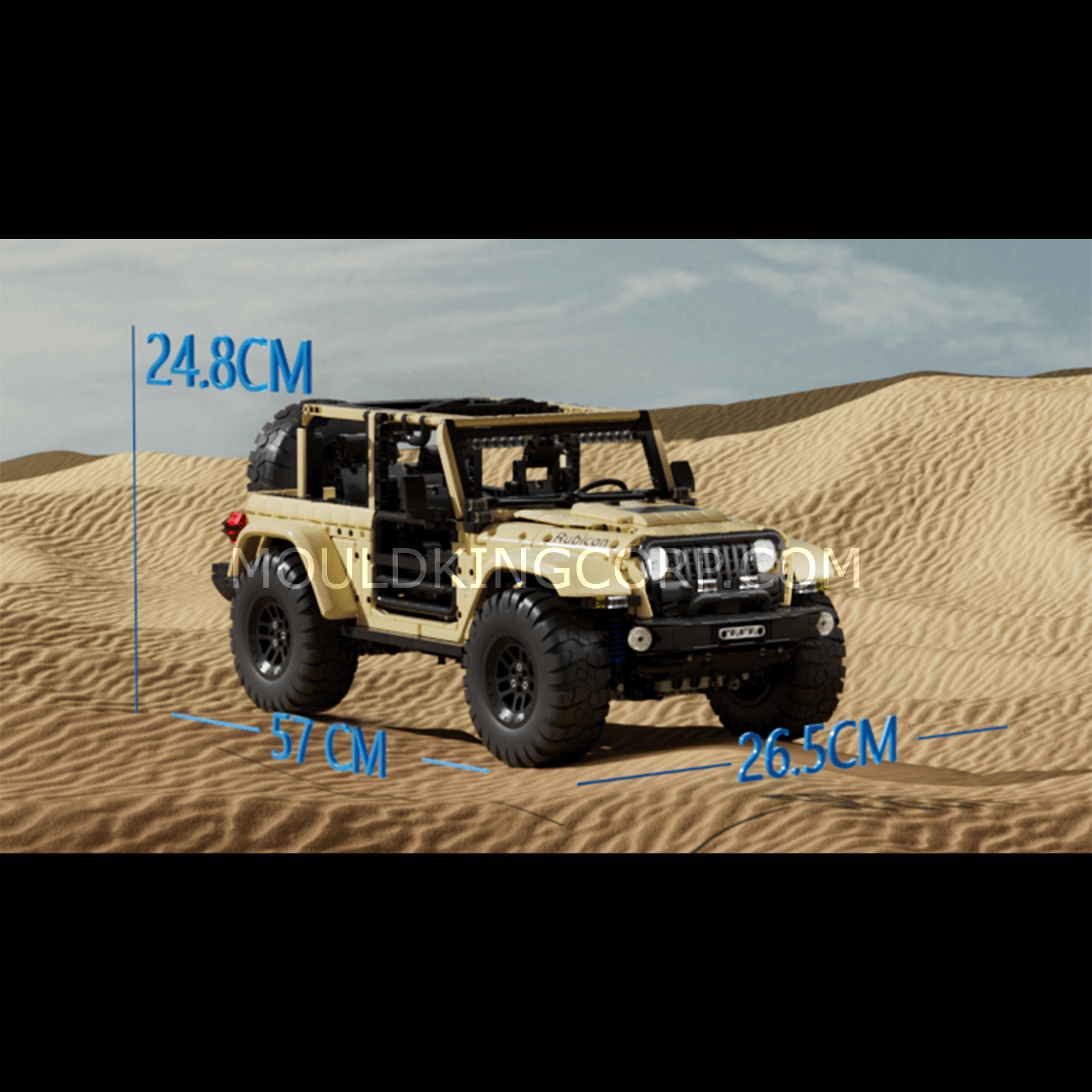 Mould King 13184 Remote Control Off-Road Wrangler Building Blocks Set - 3621 Pieces | STEM Toy for Kids & Adults, Perfect for Indoor Play & Gift Giving