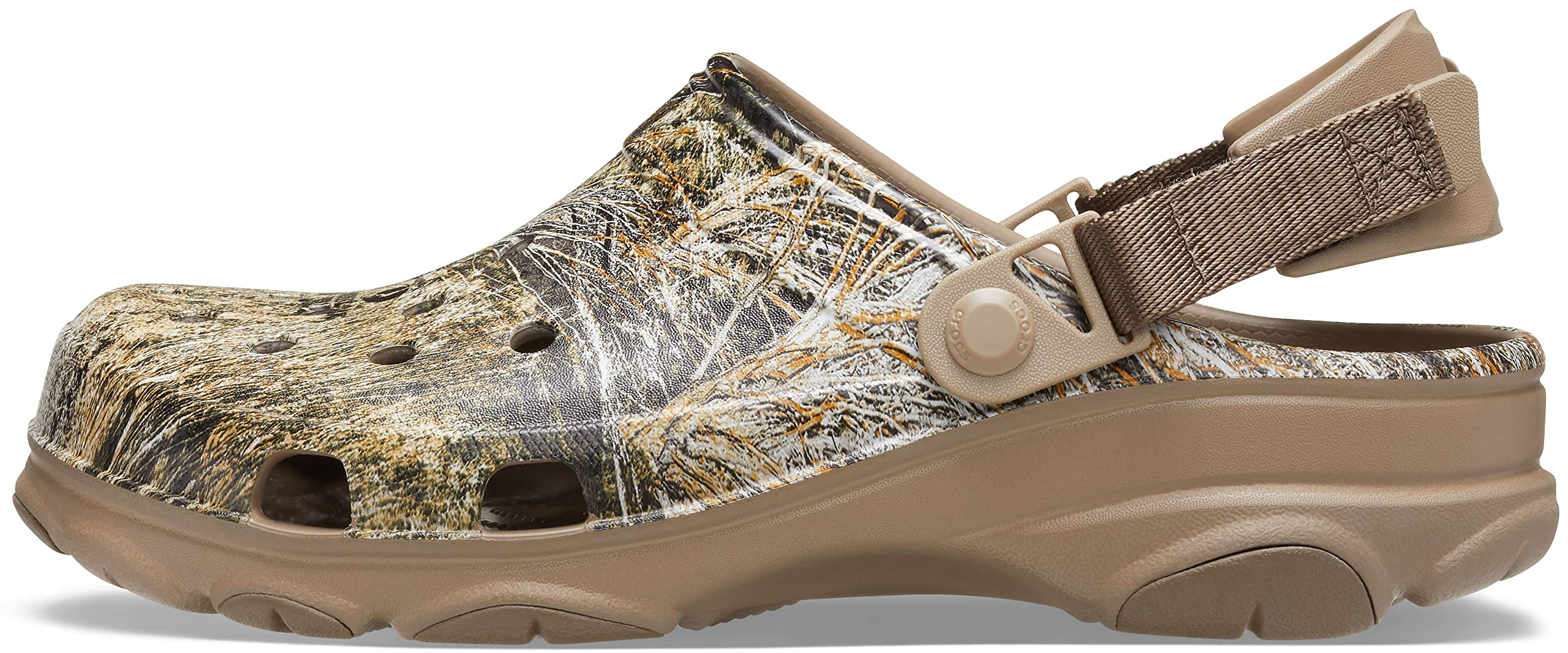 Crocs Unisex-Adult Classic All Terrain Camo Clogs - Comfortable Waterproof Slip-On Shoes for Men & Women - Perfect for Outdoor, Beach, Hiking & Casual Wear