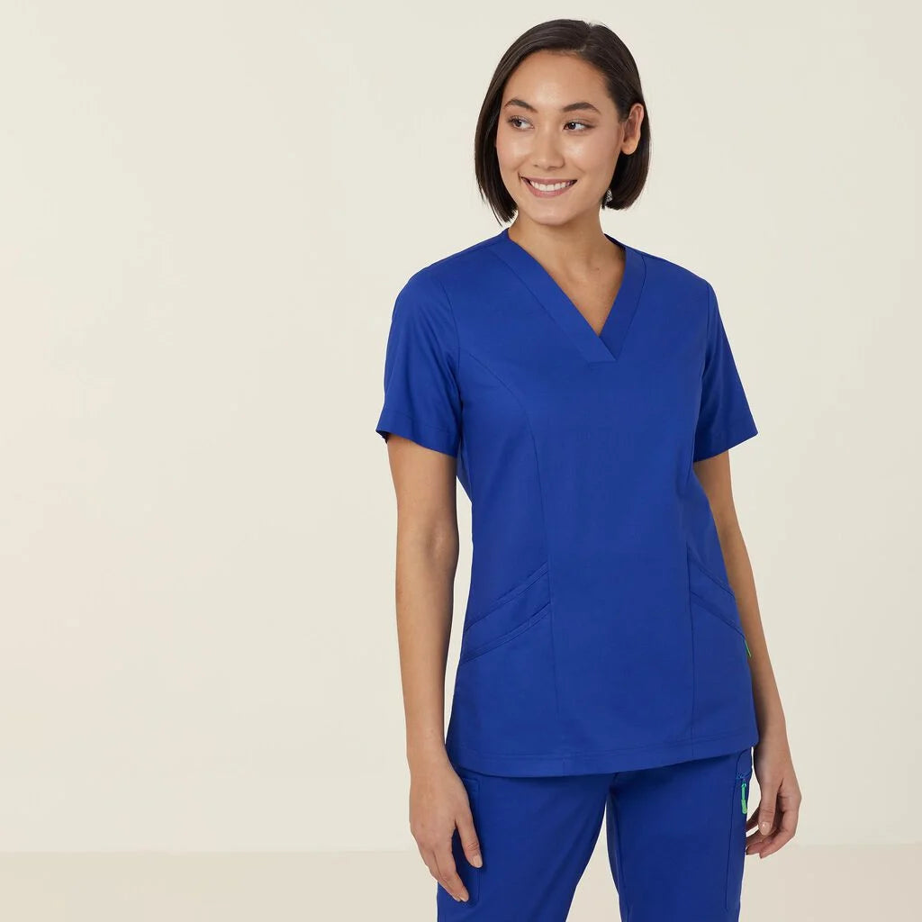 Next Generation Antibacterial Active Florence Scrub Top - Breathable Medical Uniform for Nurses & Healthcare Professionals - Perfect for Hospitals, Clinics & Long Shifts