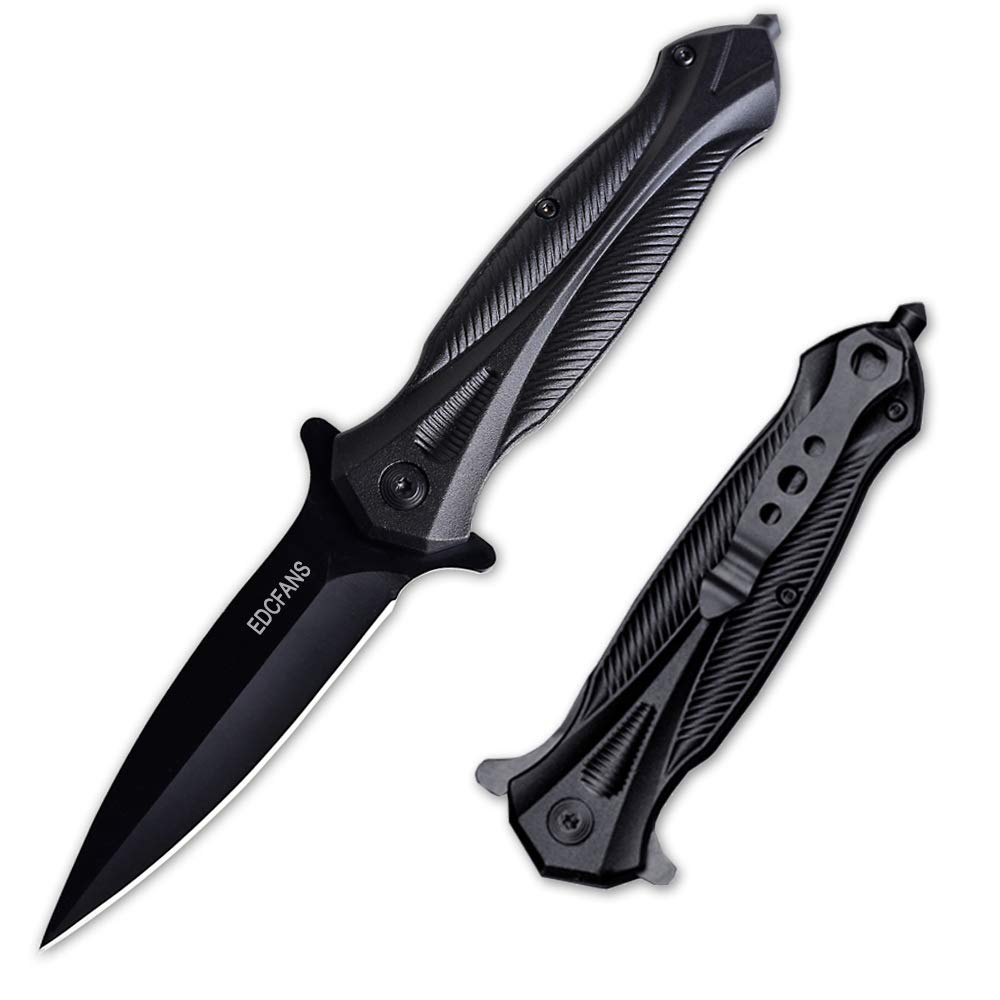 EDCFans Premium Folding Pocket Knife - Compact Camping Knife with Stainless Steel Blade for Outdoor Adventures, Hiking, Survival & Everyday Carry (EDC)