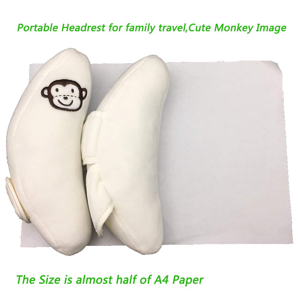 Adjustable Baby Head Support Pillow for Car Seats & Strollers - Soft Travel Headrest for Newborns & Infants - Perfect for Car Rides, Stroller Walks & Airplane Travel