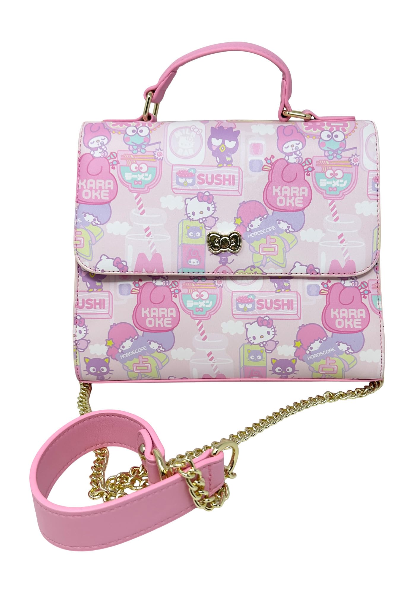 Loungefly Sanrio Hello Kitty Kawaii Allover Print Crossbody Bag - Cute Anime Purse for Women & Girls - Perfect for School, Travel & Cosplay