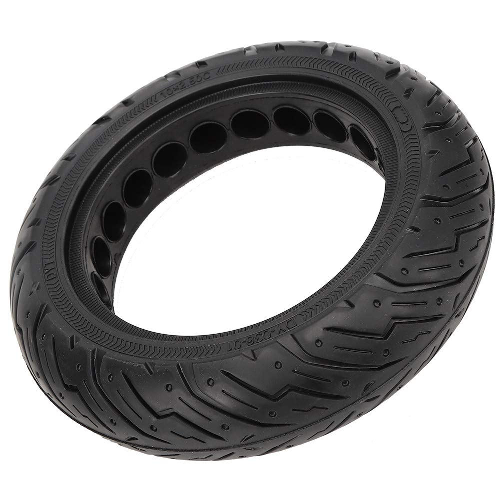10x2.50C Electric Scooter Tire - Puncture-Proof Replacement Rubber Tire for Xiaomi M365/Max G30 - Black Durable E-Scooter Tyre for Commuting & Urban Travel