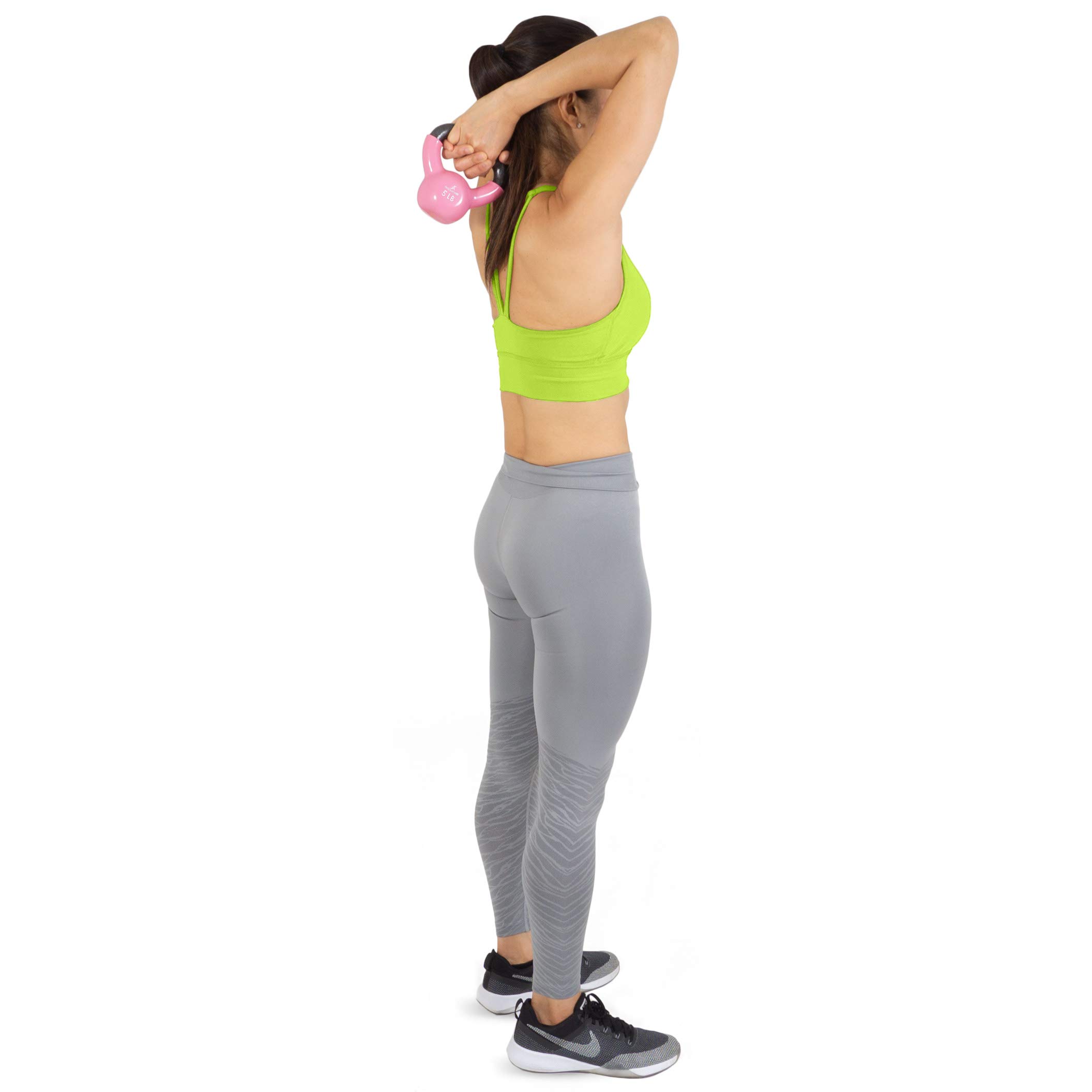 ProsourceFit Vinyl Coated Cast Iron Kettlebells - 5-50lbs Weight Set for Strength Training, CrossFit, HIIT & Home Gym Workouts - Durable Full Body Exercise Equipment for Men & Women