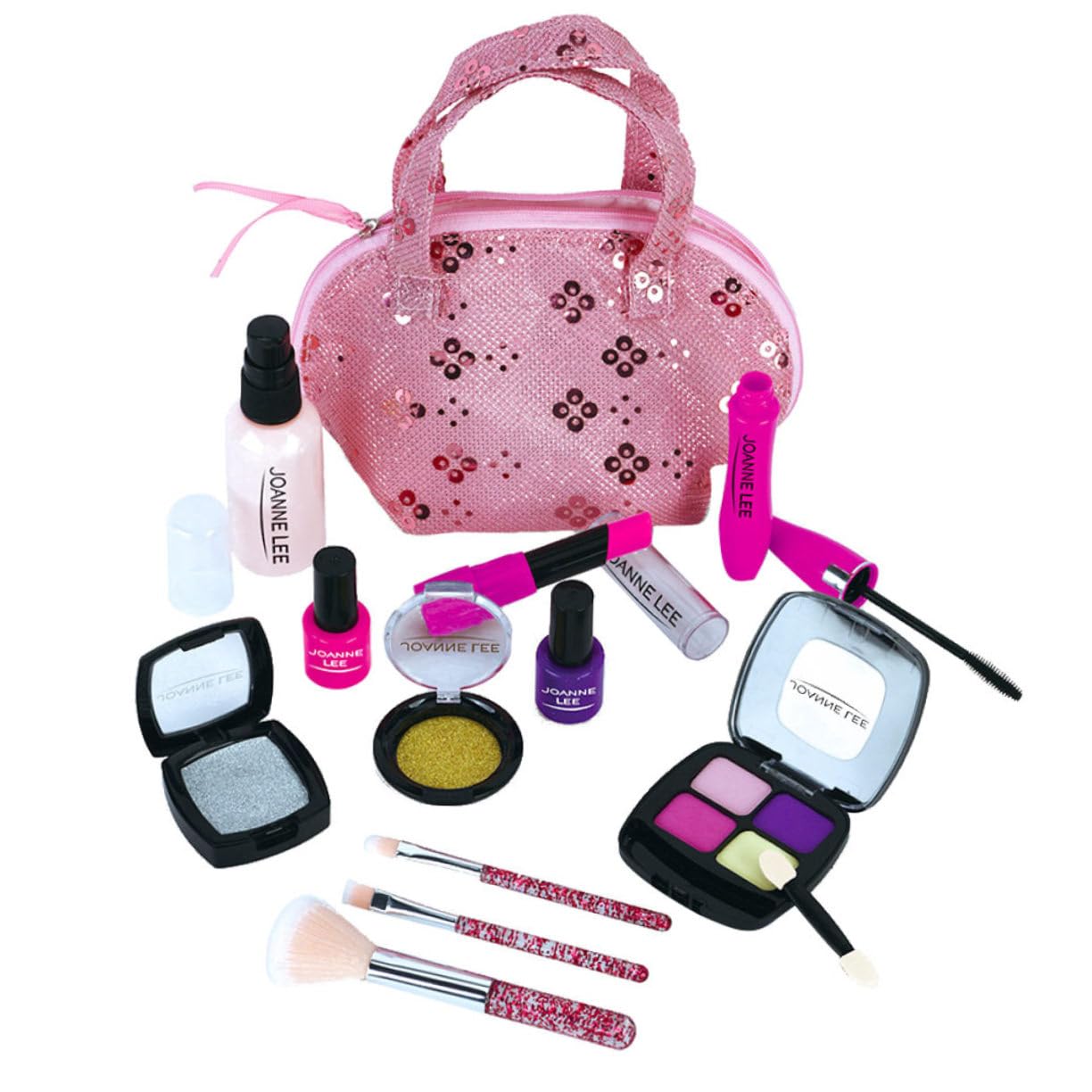 TOYANDONA 1 Set Pretend Play Makeup Toy Kit for Girls - Princess Silicone Dress Up & Kids Makeup Set - Perfect for Birthday Gifts, Role Play, Dress Up Parties & Creative Playtime