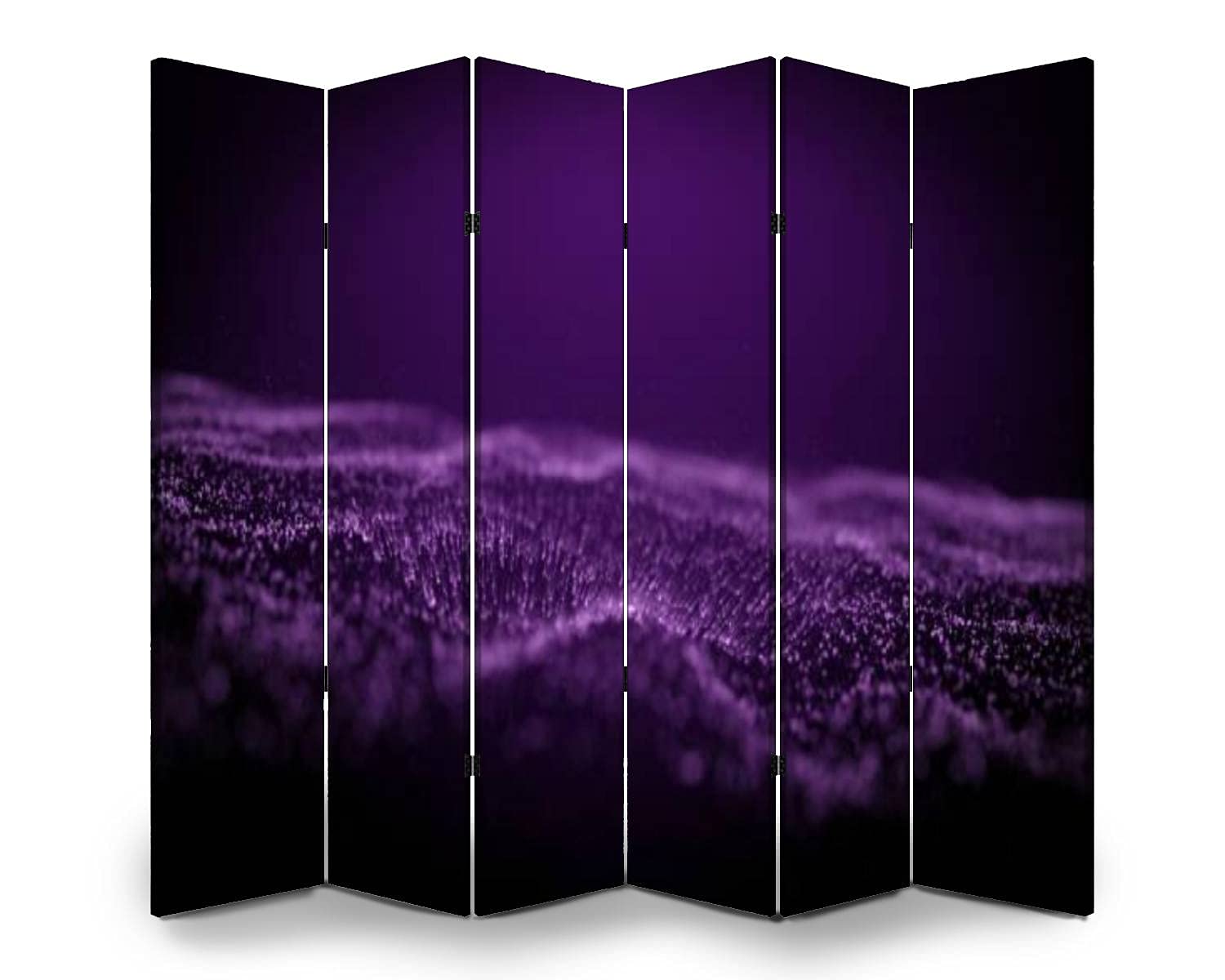 Abstract Triangle Folding Room Divider Screen - Freestanding Privacy Partition for Indoor/Outdoor Use - Home Office, Bedroom, Patio & Event Space Separator