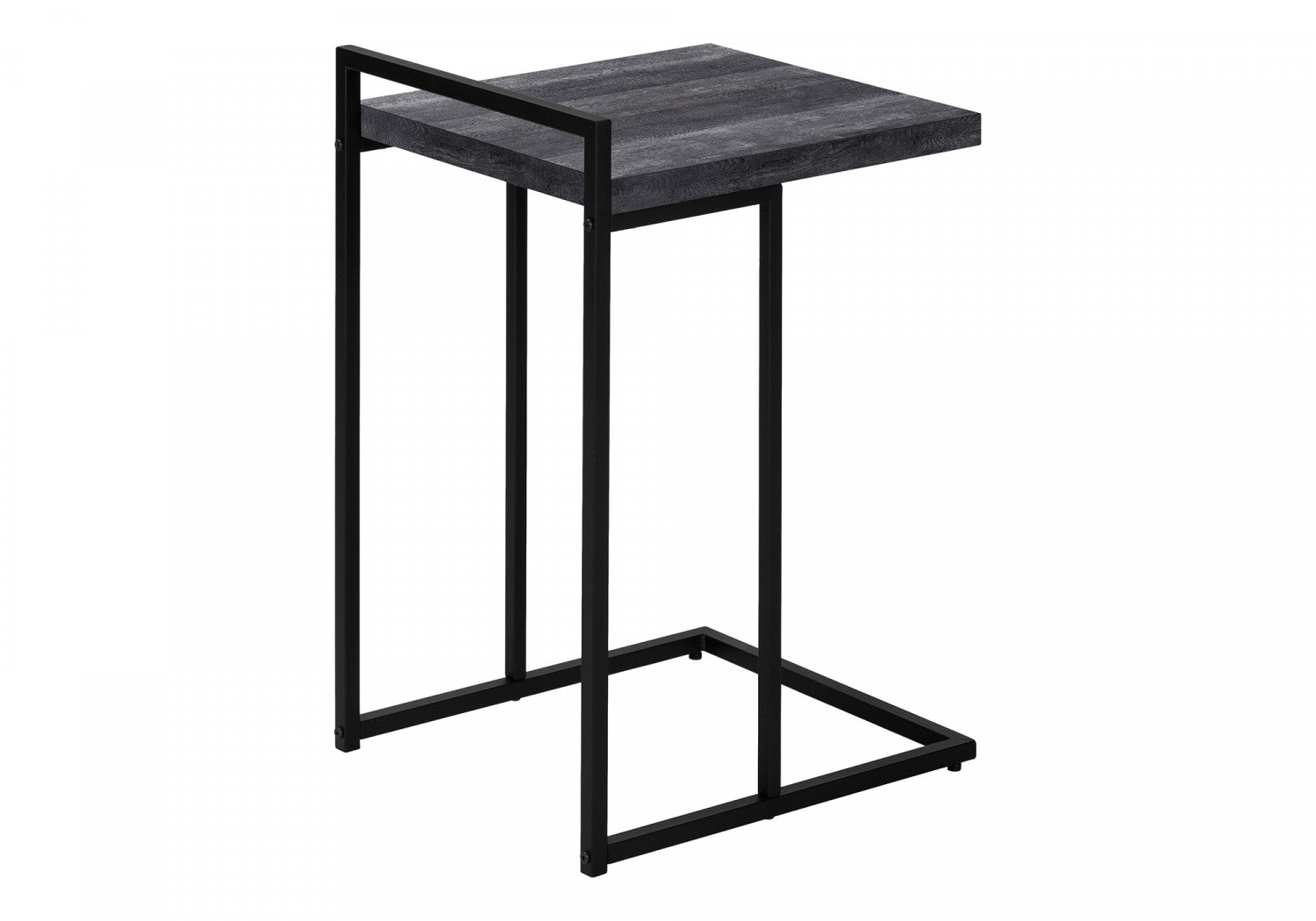 Black Cedar Wood Side Table - Rustic End Table for Living Room, Bedroom, or Patio - Natural Wood Nightstand with Sturdy Design