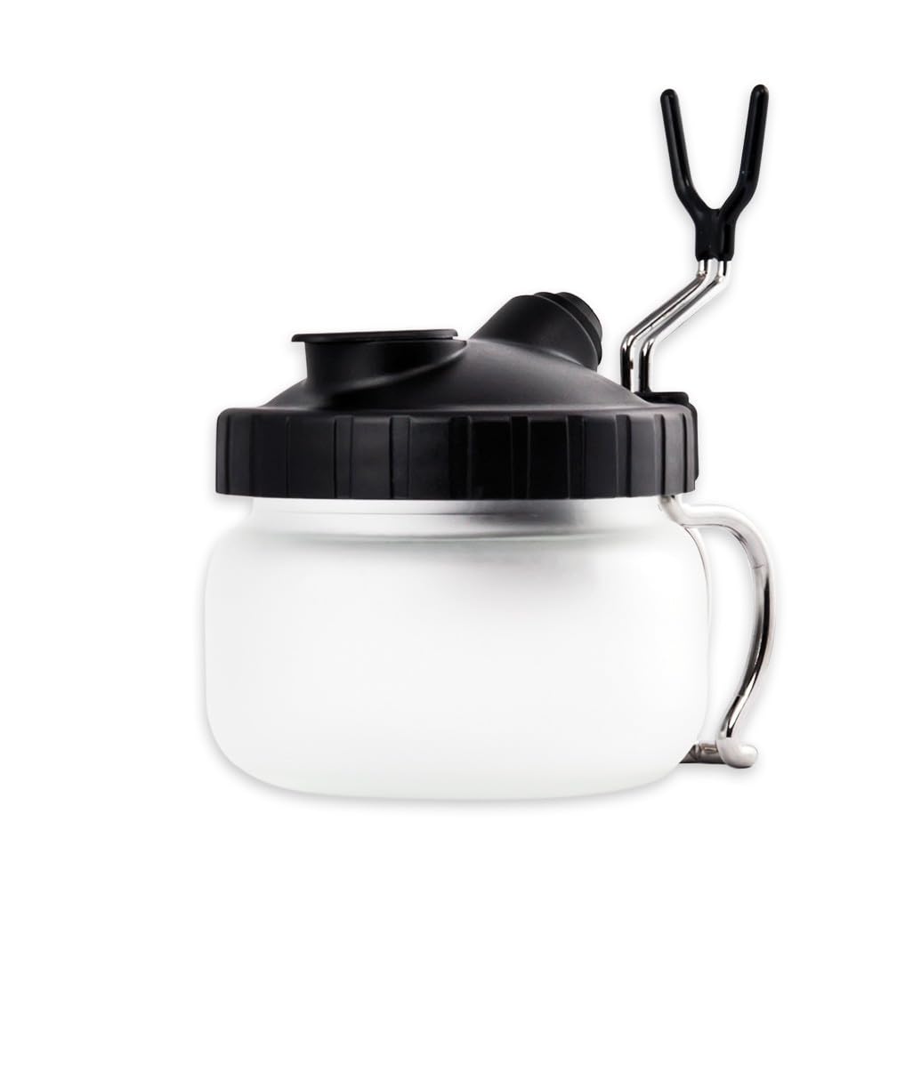 Sparmax Professional Airbrush Cleaning Pot - Efficient Paint & Ink Cleaning Tool for Artists & Hobbyists | Perfect for Model Painting, Tattoo Practice & DIY Crafts