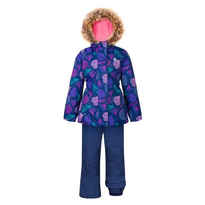 Gusti Girls Snowsuit Blossoms - Waterproof Winter Snowsuit for Toddler to Teen (3T to 13/14Y) - Perfect for Skiing, Sledding & Outdoor Winter Activities