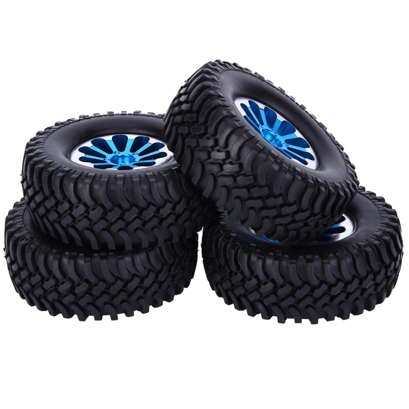 Durable RC Car Tires for RGT 136100 1/10 Crawler - High-Performance Replacement Parts for Model Cars, Easy to Use RC Accessories & Kids Toys (Blue) - Perfect for Off-Road Racing, Crawling & Backyard Adventures