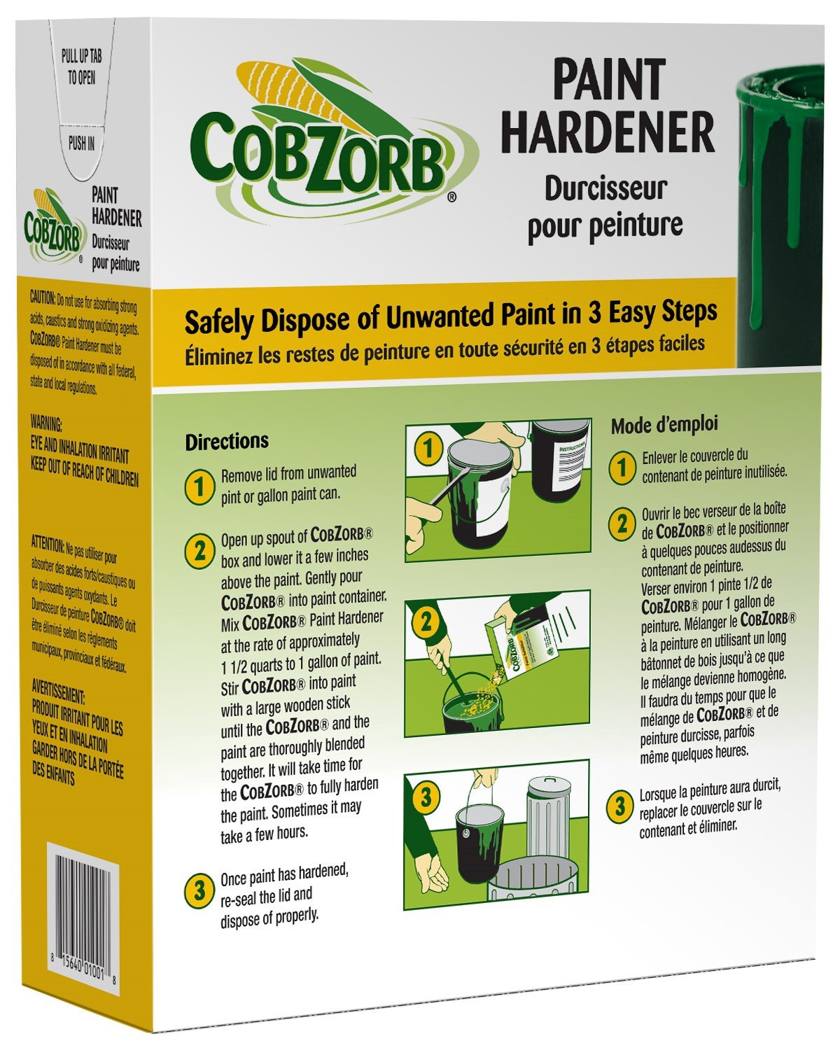 CZP-box 4.5-Pound Paint Hardener Box - Fast Drying Paint Solidifier for Latex & Oil-Based Paints | Safe & Easy Disposal | Ideal for Home Renovation, DIY Projects & Professional Painting Jobs