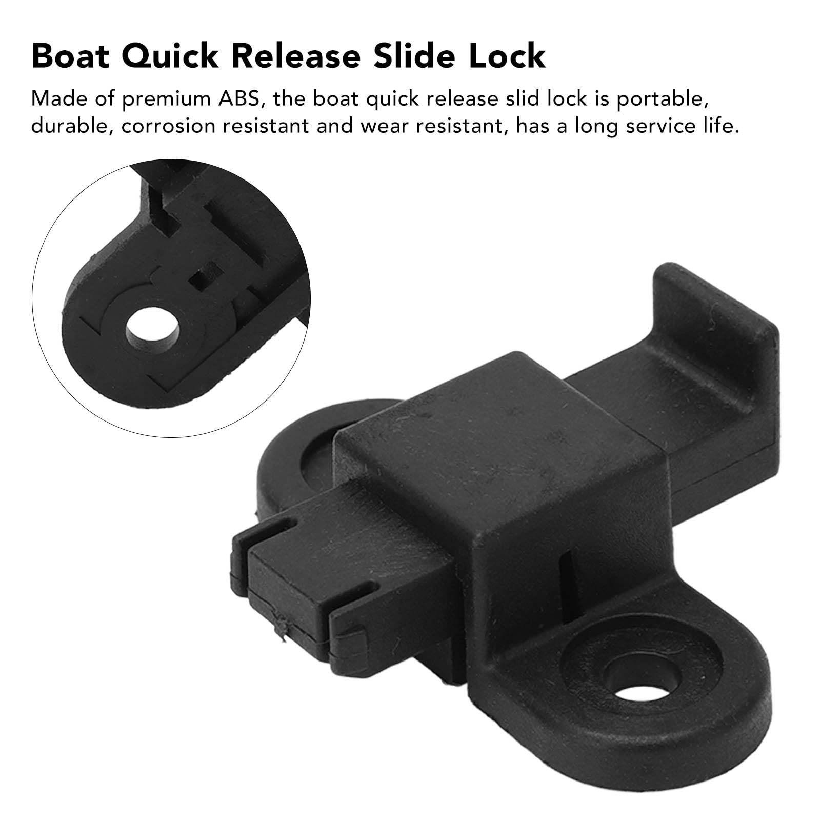 ABS Kayak Quick Release Slide Lock - Foot Pedal for Canoe & Fishing Boats - Water Sports Accessories