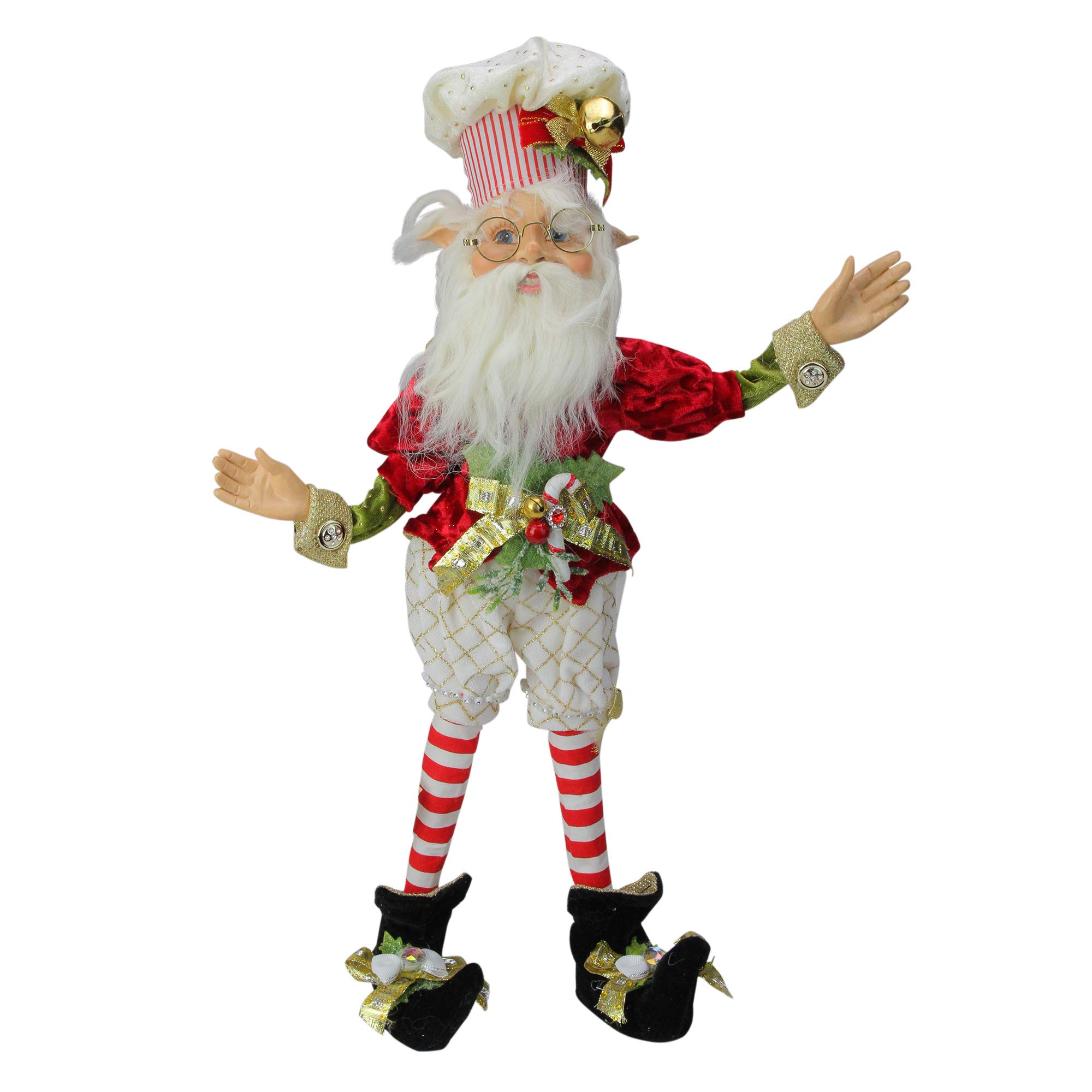 Mark Roberts Elves North Pole Baker Elf 51-85608 - 18 Inch Medium Christmas Decoration for Home, Tree & Holiday Decor