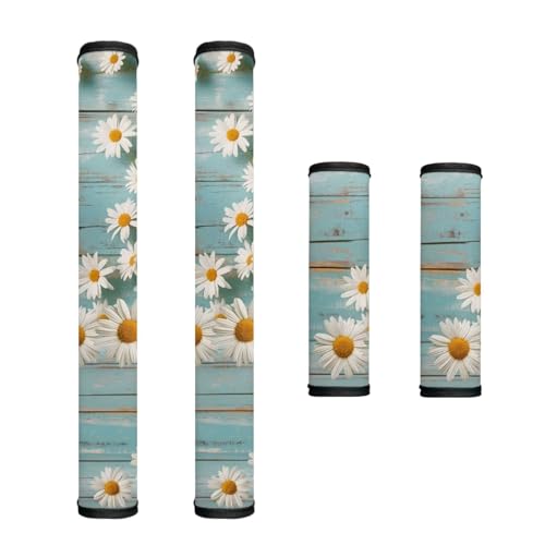 Daisy Teal Wood