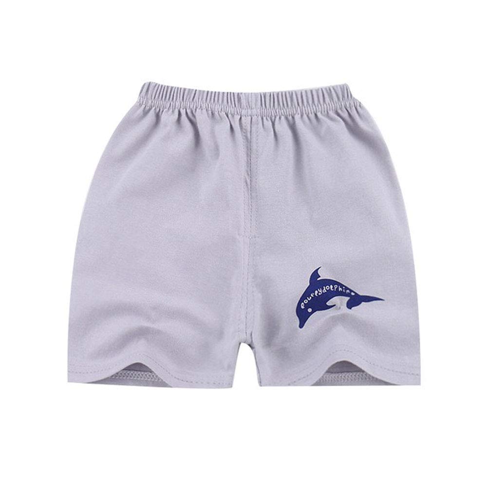 Boys' Elastic Waist Cotton Shorts - Comfortable Pull-On Toddler Summer Shorts for Active Play & Outdoor Adventures
