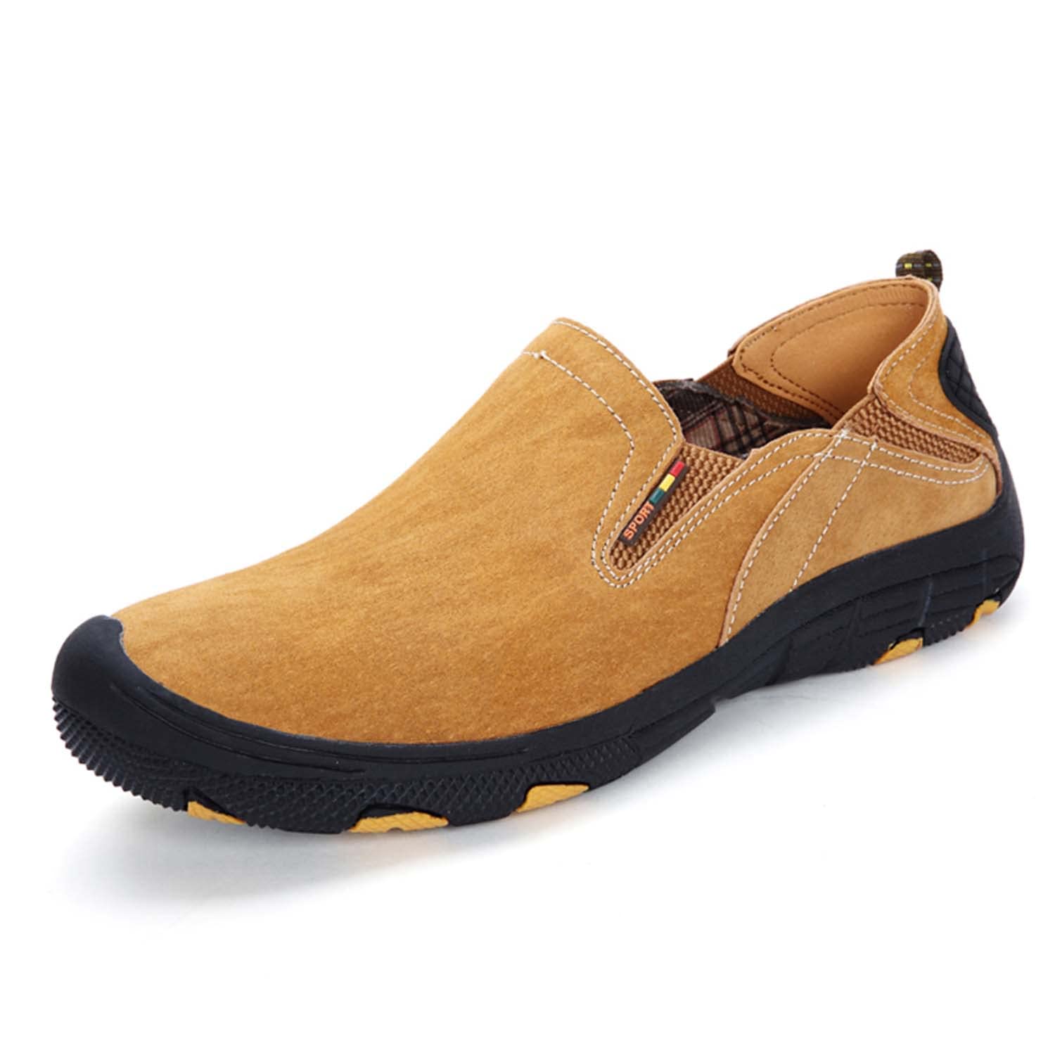 **Eliogn Men's Slip-On Hiking Loafers – Comfortable Non-Slip Outdoor Walking Shoes for Men – Perfect for Casual Sports, Travel & Daily Wear**