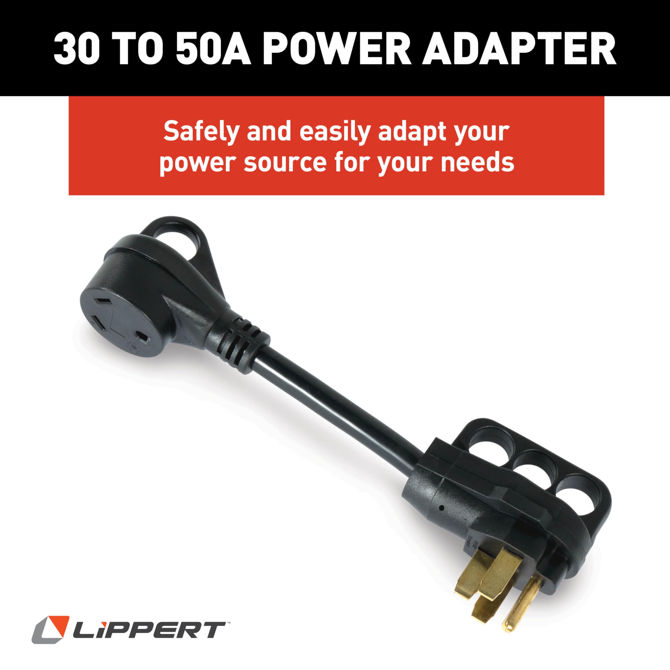Lippert Premium RV Starter Kit - Power Adapters, Water Regulator, Sewer Hose Kit, Leveling Blocks & Essential Accessories for Camping & Road Trips | Complete Setup for RV Water & Waste Systems | Perfect for Travel Trailers & Motorhomes