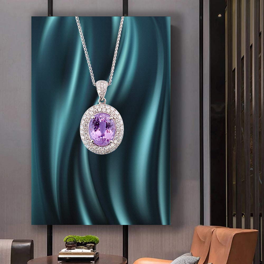 Elegant Jewelry Giclee Canvas Wall Art - 12x18 Inches, Perfect for Bedroom, Living Room, and Home Decoration - Wall26 Premium House Art