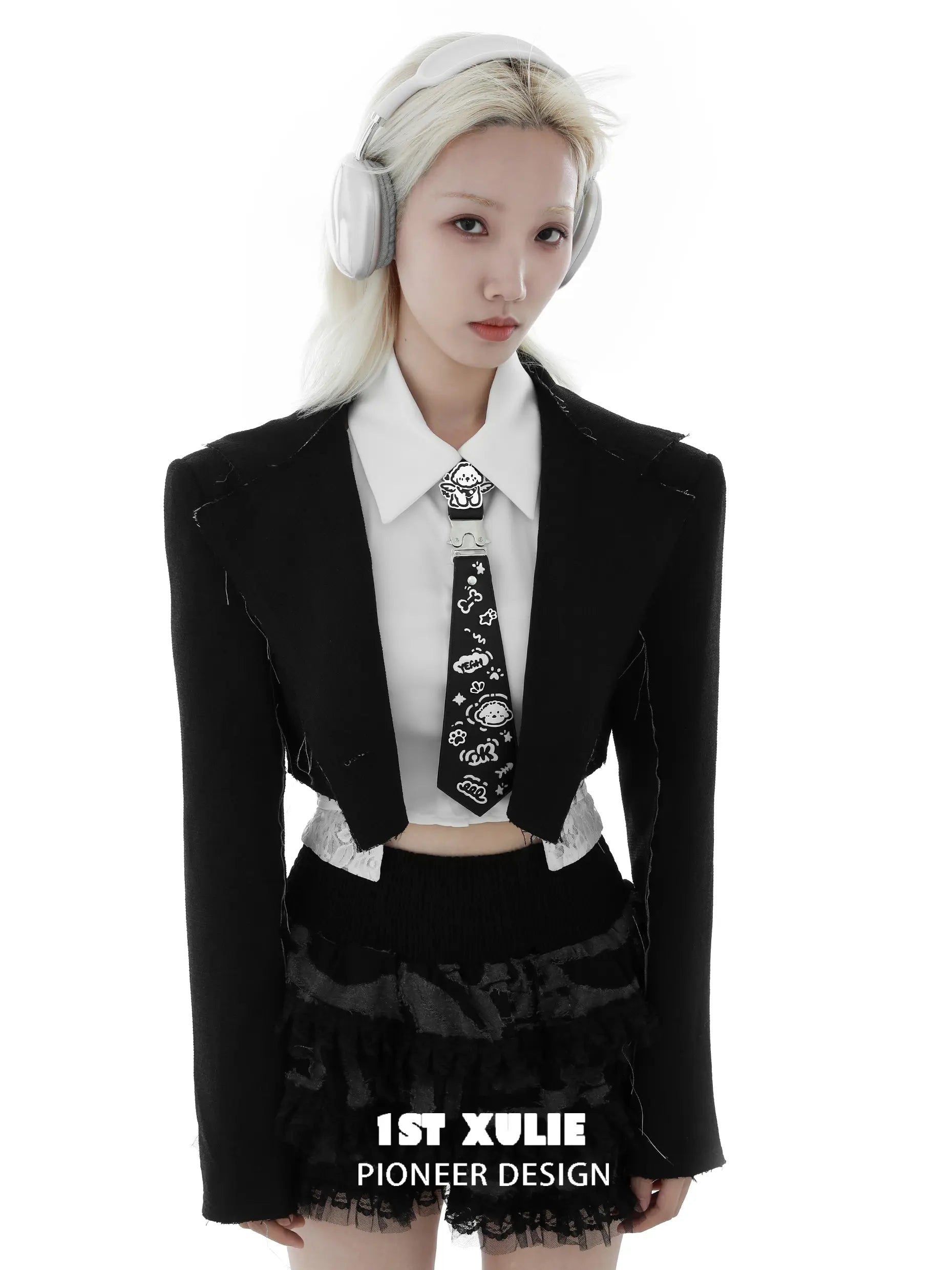Graffiti Puppy Ultra Fiber Leather Tie™ - Stylish & Durable Men's Fashion Accessory for Work, Weddings & Formal Events