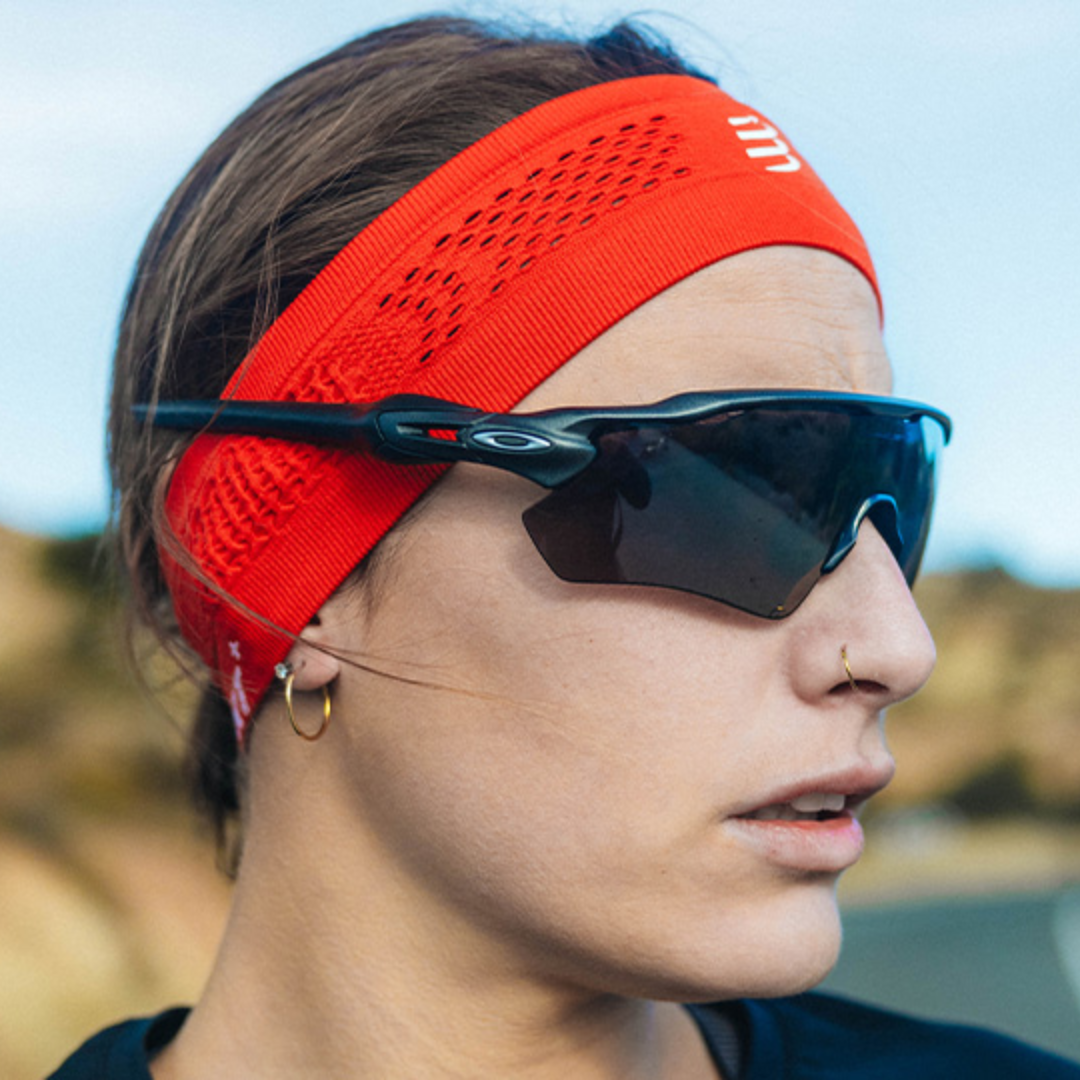 Compressport Unisex Headband On/Off - Moisture Wicking Sports Headband for Running, Cycling & Workouts - Adjustable & Breathable for Men & Women