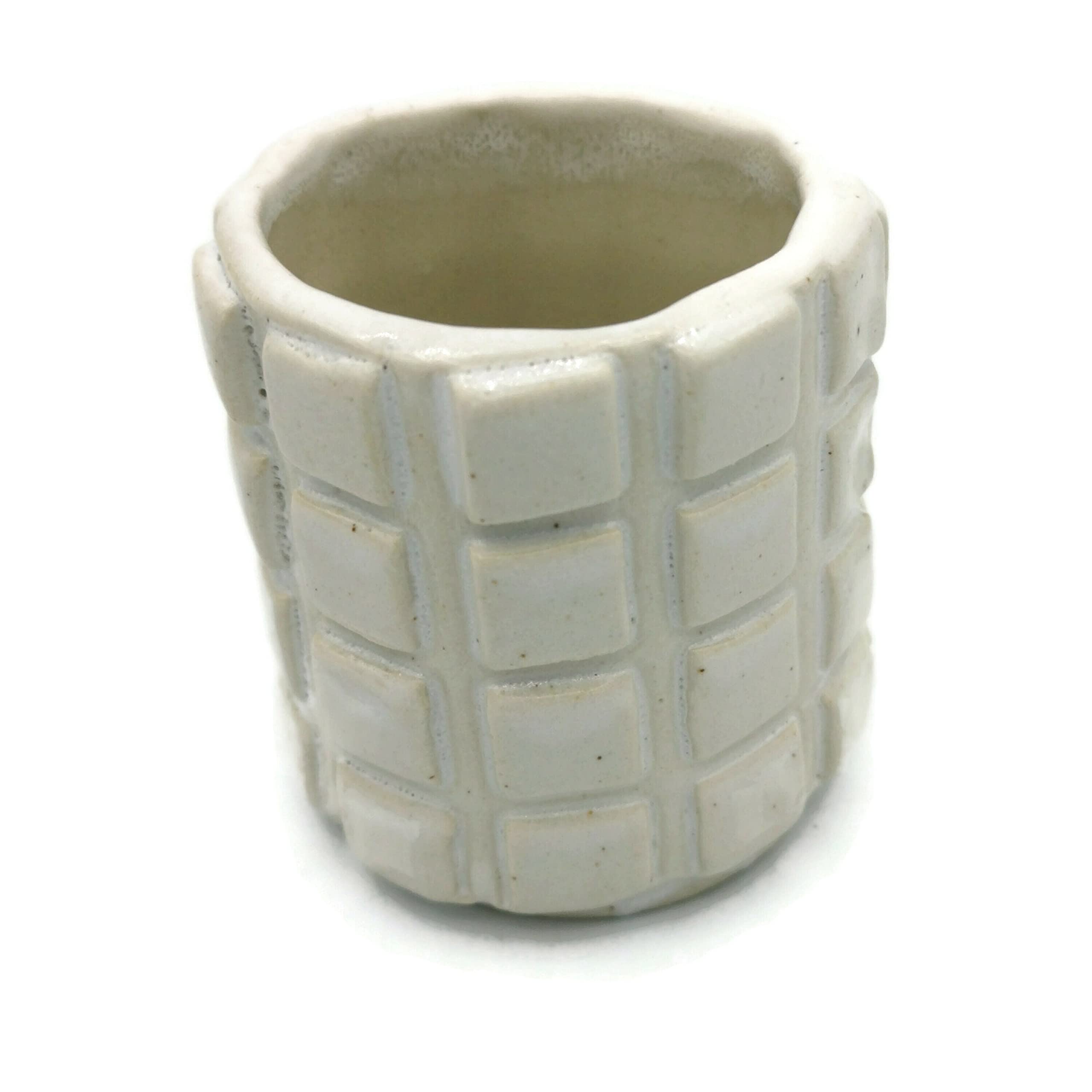 Handmade Ceramic Espresso Cups & Stoneware Shot Glasses - Durable Coffee & Whiskey Drinkware Set for Men - Perfect for Home Bar, Coffee Shops & Gifts