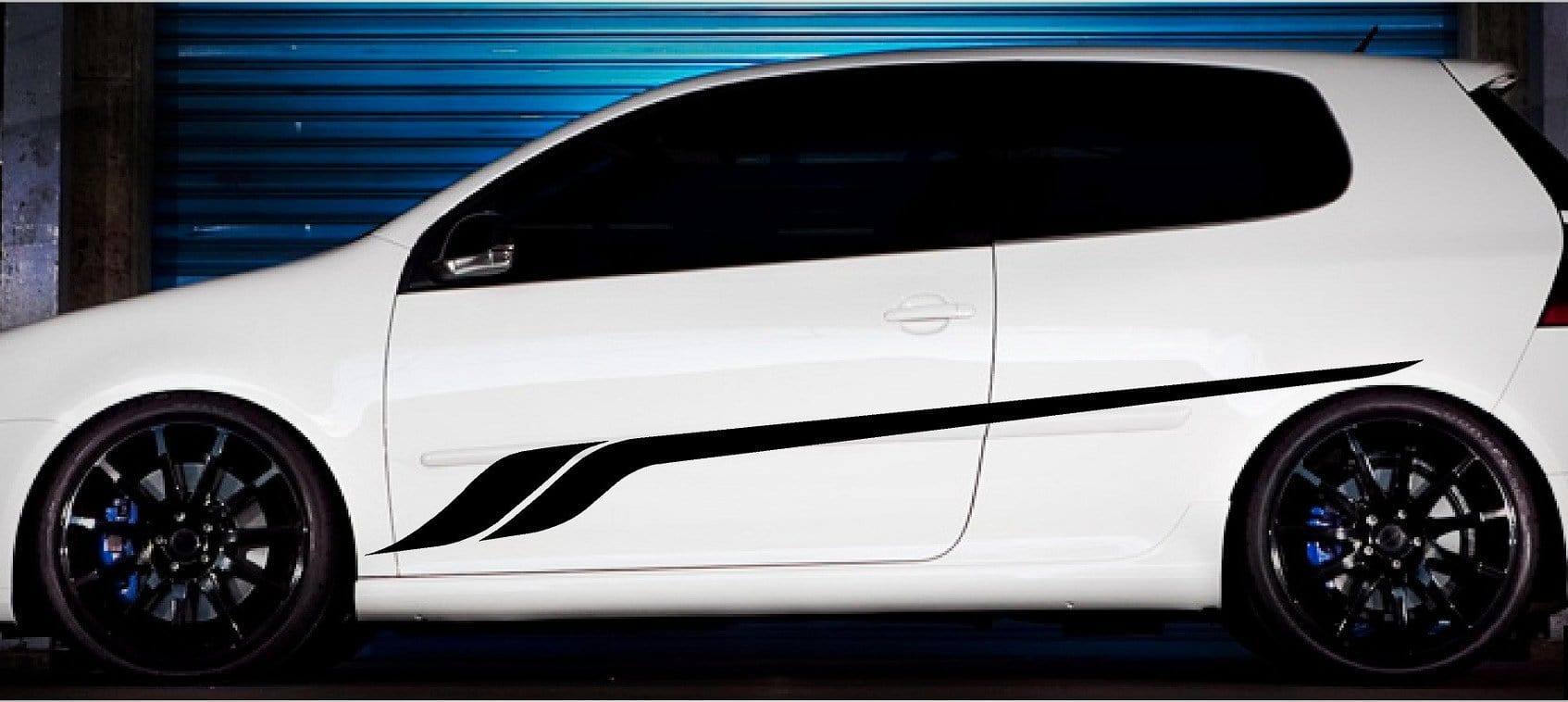 Premium Vinyl Cut Stripes Truck Side Decals Kit - Durable Automotive Stickers for Pickup Trucks & SUVs - Easy to Install, Weatherproof & Customizable Design for Off-Road & Street Style Enhancement