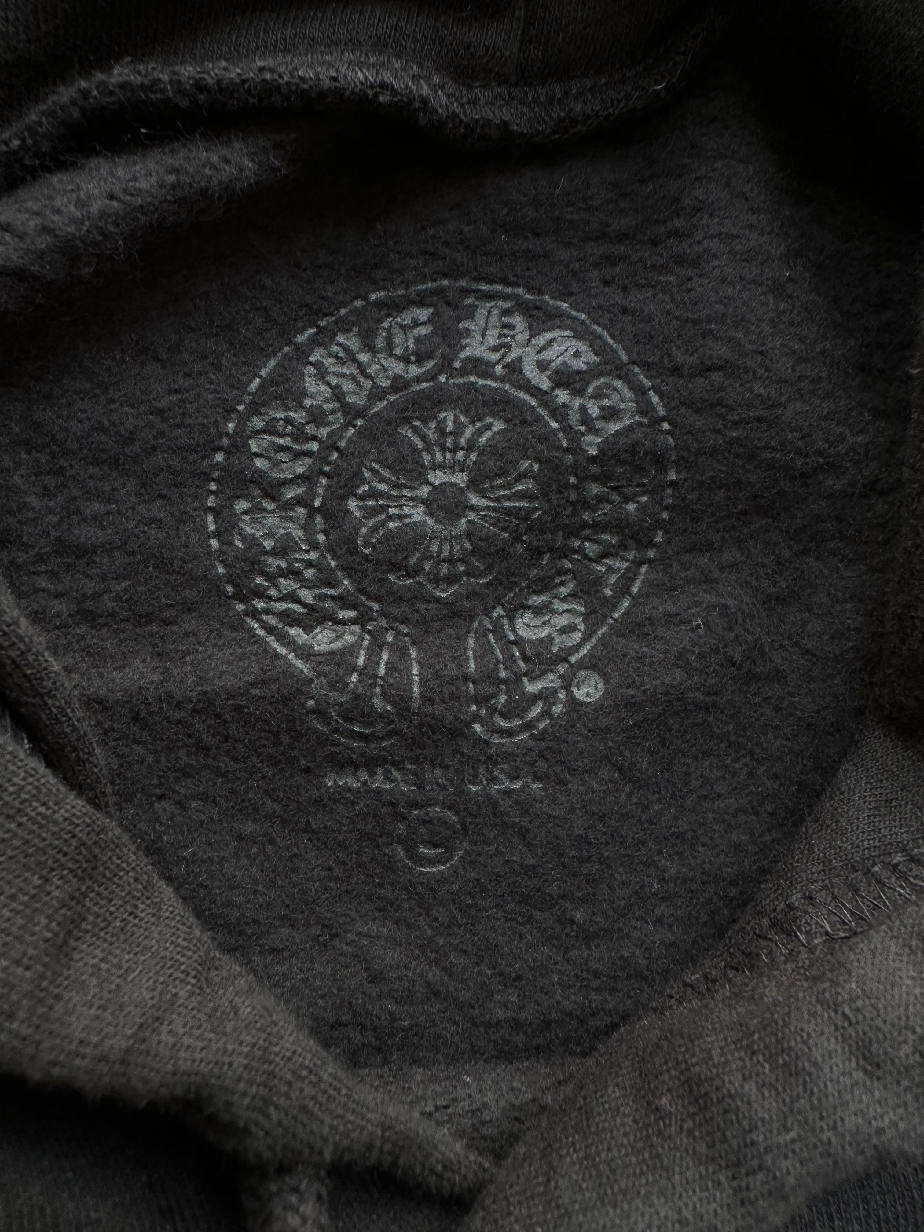 Chrome Hearts Black & White T-Bar Logo Hoodie for Men & Women | Streetwear Fashion | Casual Wear & Urban Style