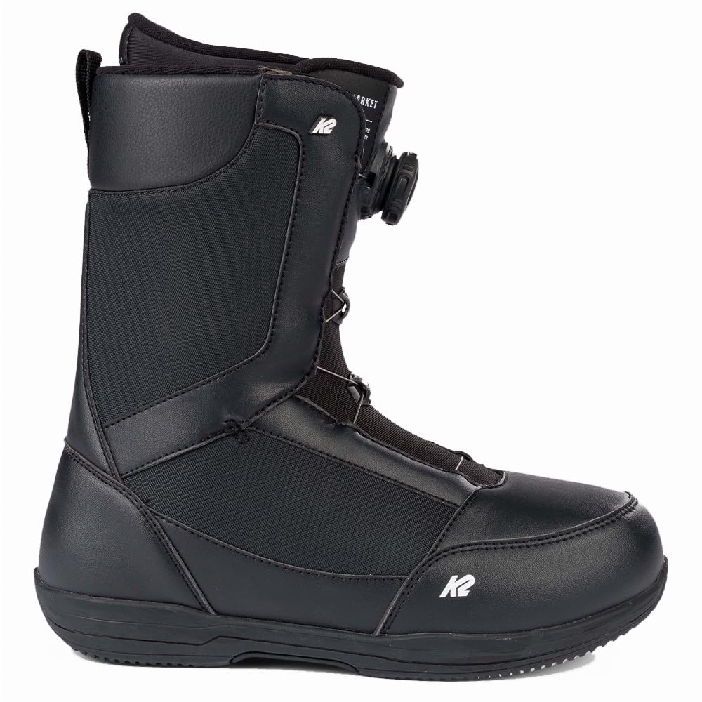 K2 Market Men's Snowboard Boots - Waterproof, Comfortable & Durable for All-Mountain Riding - Perfect for Freestyle, Backcountry & Resort Snowboarding