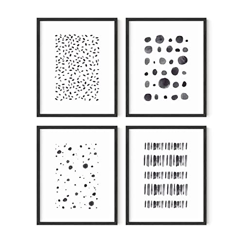 Black & White Set of 4