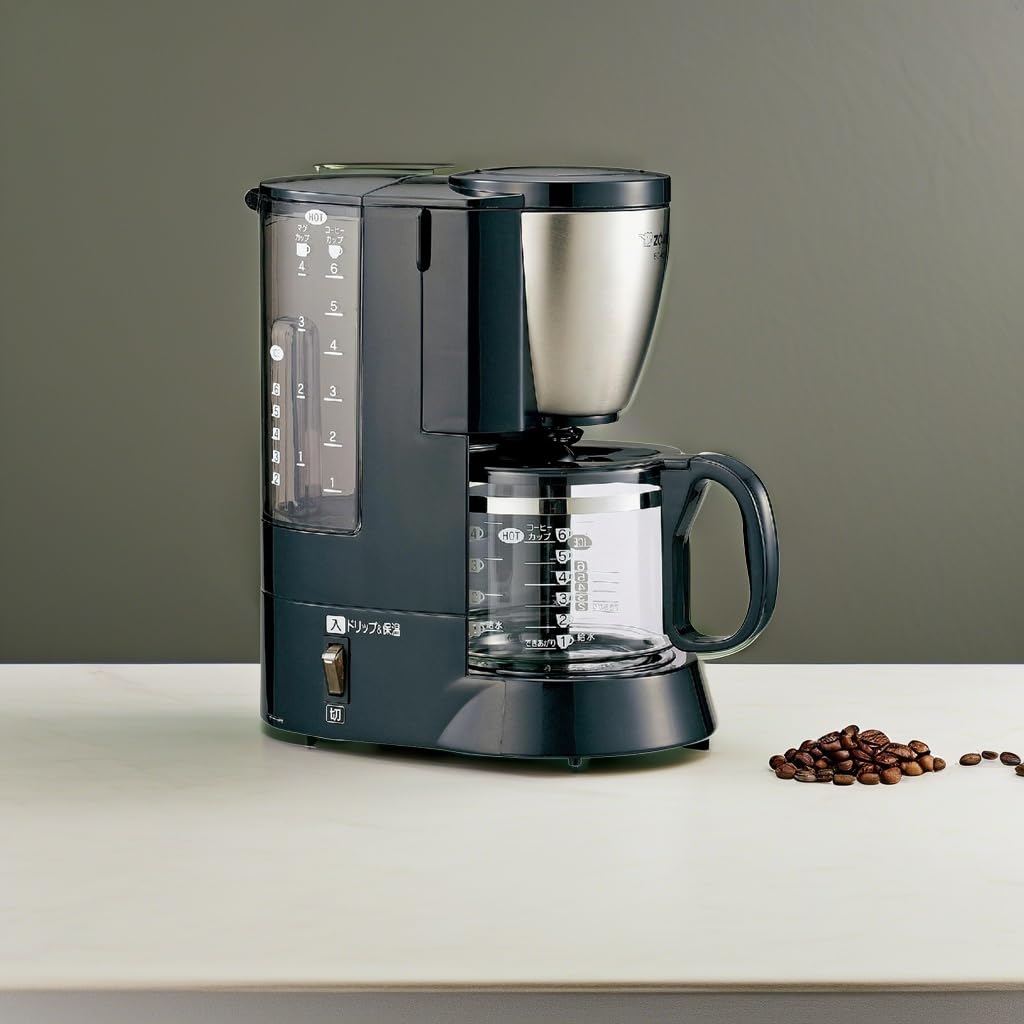 Zojirushi Stainless Steel Black Coffee Maker EC-AS60-XB - Premium Drip Coffee Machine for Home & Office Use | Perfect for Daily Brewing, Entertaining Guests & Gifts