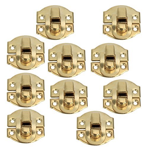 10-Piece Mini Padlock Hasp Buckle Shackle Locks Set - Secure Cabinet, Drawer, Jewelry Box - Perfect for Home, Office & Travel Organization