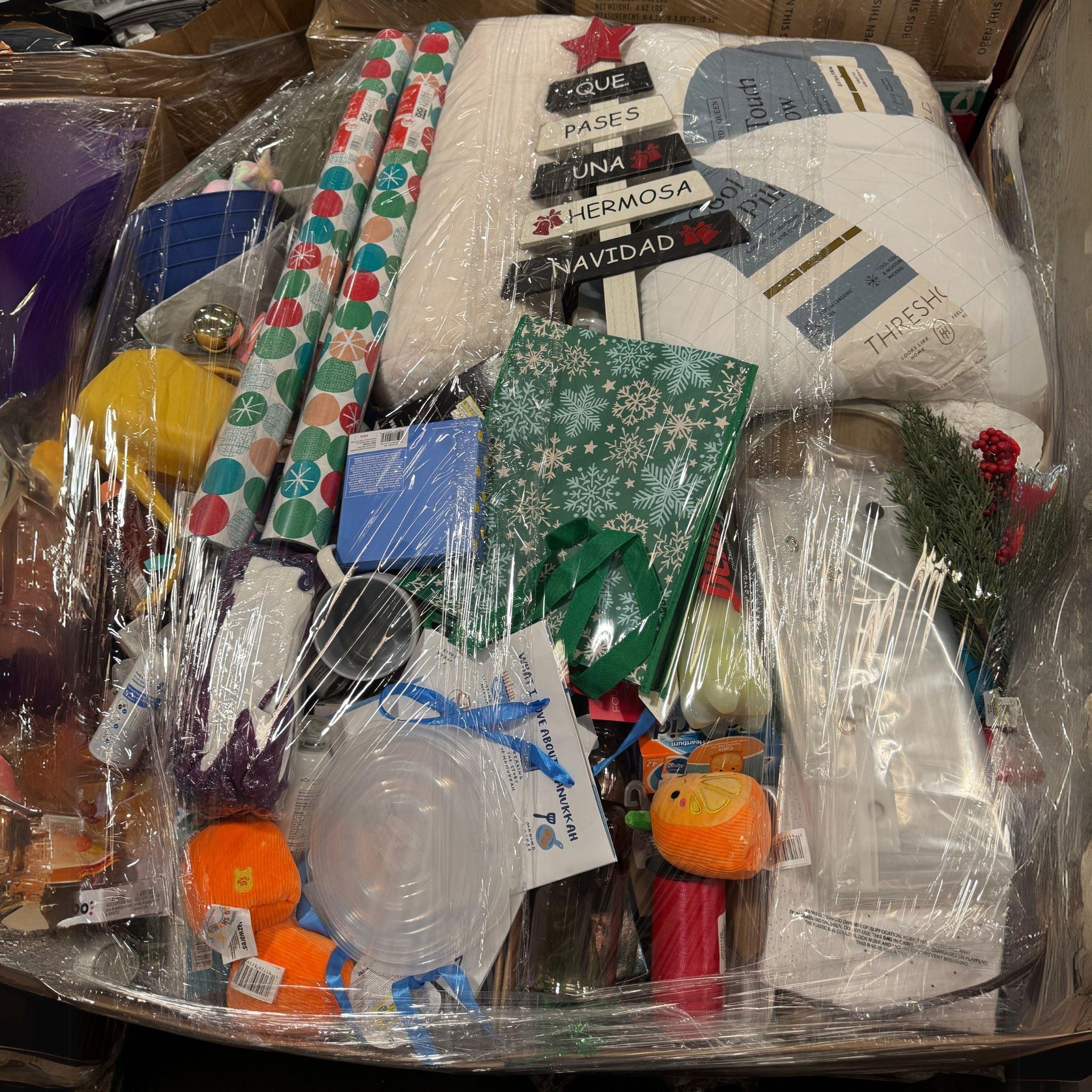Bulk Assorted General Merchandise Pallet - Unmanifested Mixed Items for Resale | Perfect for Flea Markets, Thrift Stores & Online Retail Businesses