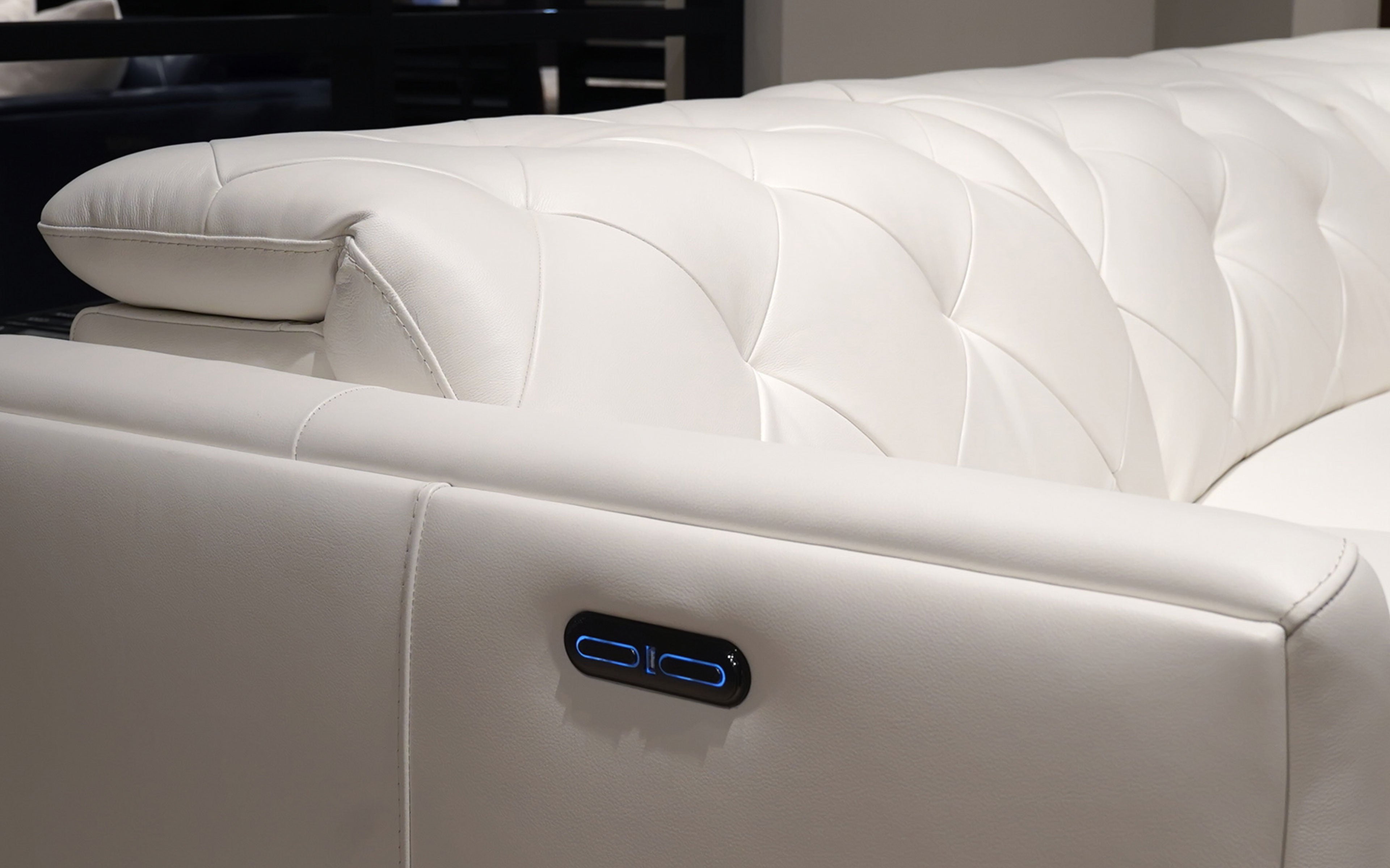 Premium Iona Leather Recliner Sectional Sofa - Modern L-Shaped Couch with Power Reclining & USB Charging | Perfect for Living Room, Home Theater & Family Gatherings