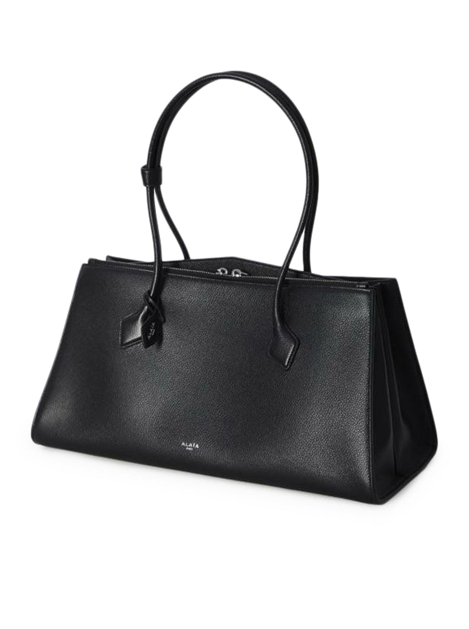 LE TECKEL TOTE BAG - Premium Shiny Grained Calfskin Leather Handbag for Women, Stylish Designer Shoulder Bag - Perfect for Work, Travel & Everyday Use