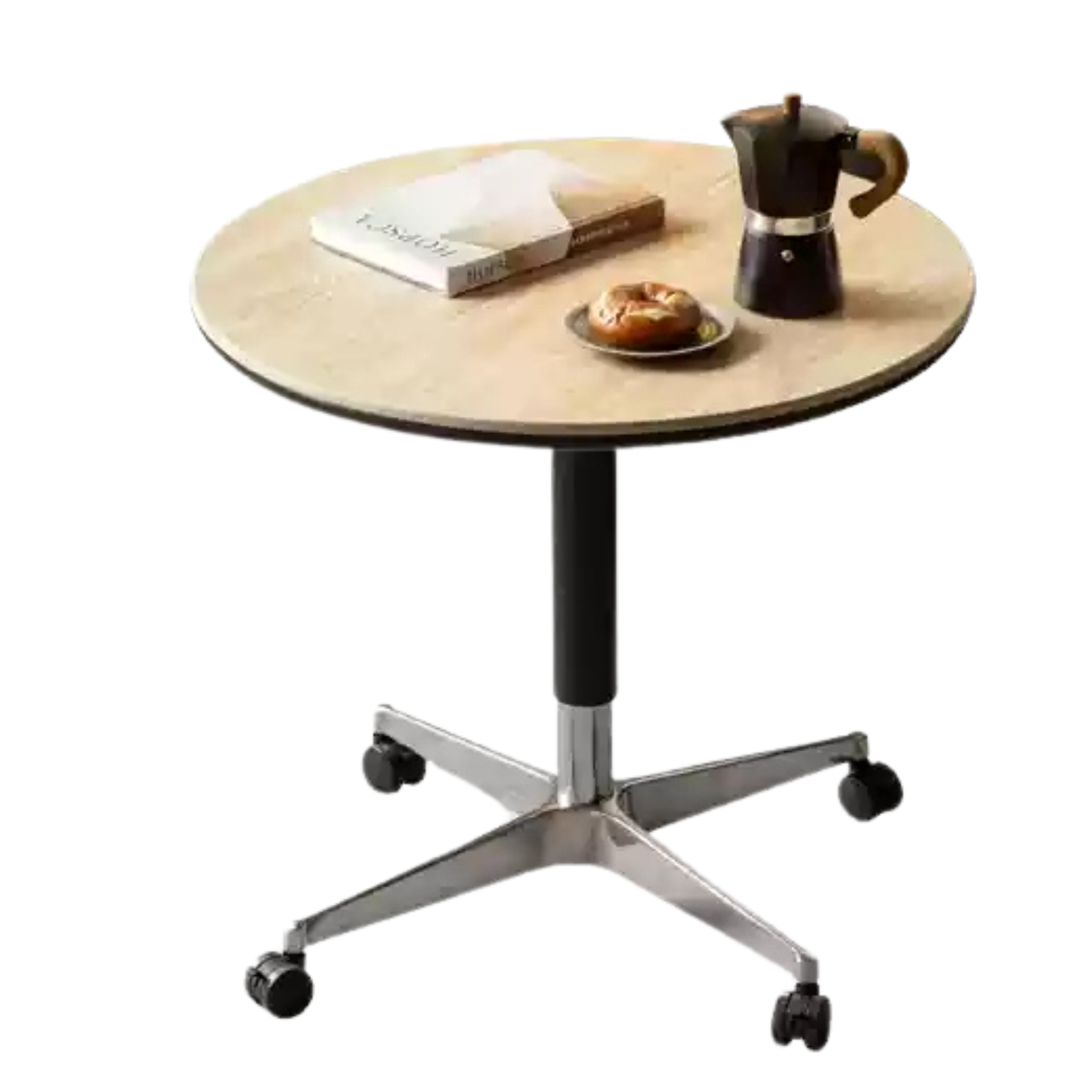 Solid Wood Lift-Top Side Table - Oak, Cherry, Poplar - Adjustable Height Coffee Table with Storage for Living Room, Bedroom, or Office