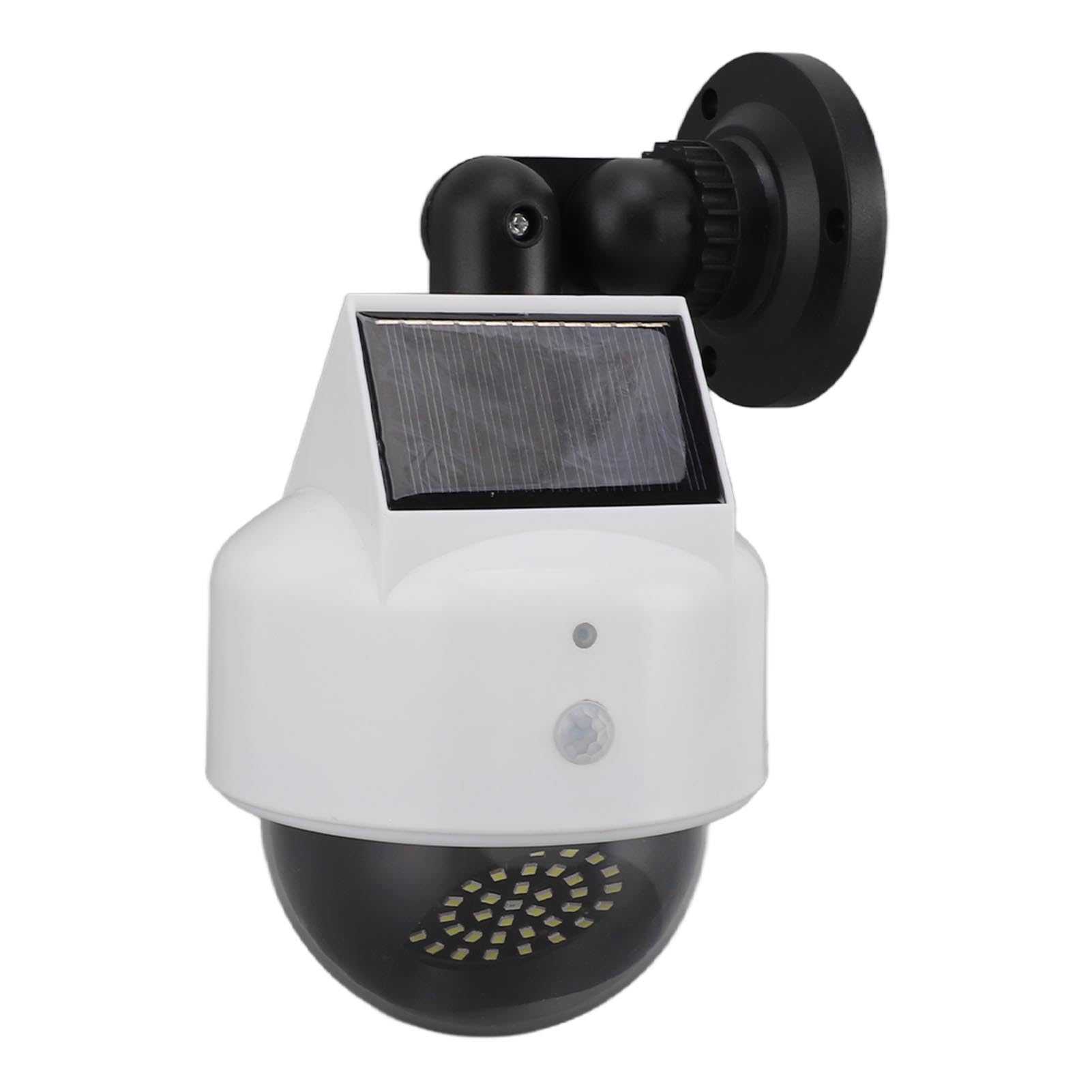 Solar Fake Security Camera with Flashing LED - Outdoor/Indoor Dummy Surveillance Camera - Solar Powered Decoy for Home, Office & Business Security (Weatherproof & Easy Installation)